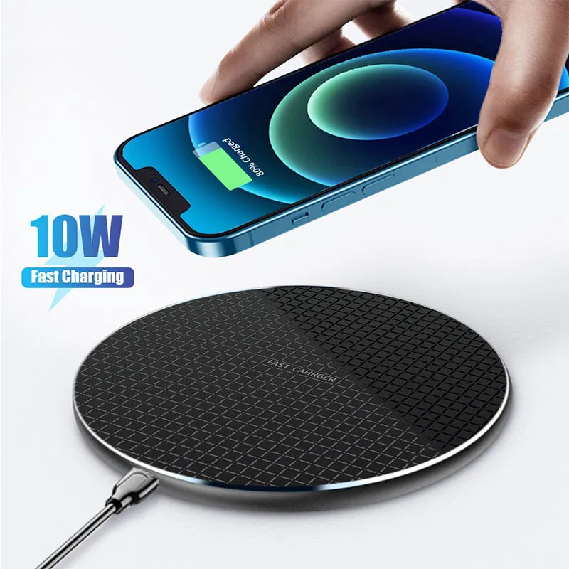 10W Qi Wireless Charger K8 Wireless Charging Pad for iPhone/Samsung/Xiaomi