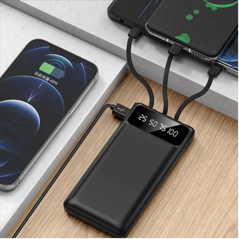 12000mAh Detachable USB Cable Power Bank AS-50316