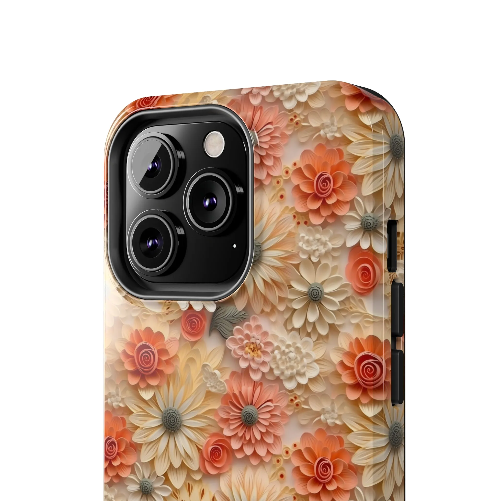 3D Wildflower Floral Pattern print design Phone Case- Lightweight, Impact Resistant Cover for iPhone 6, 6s, 12, 13, 14, 15