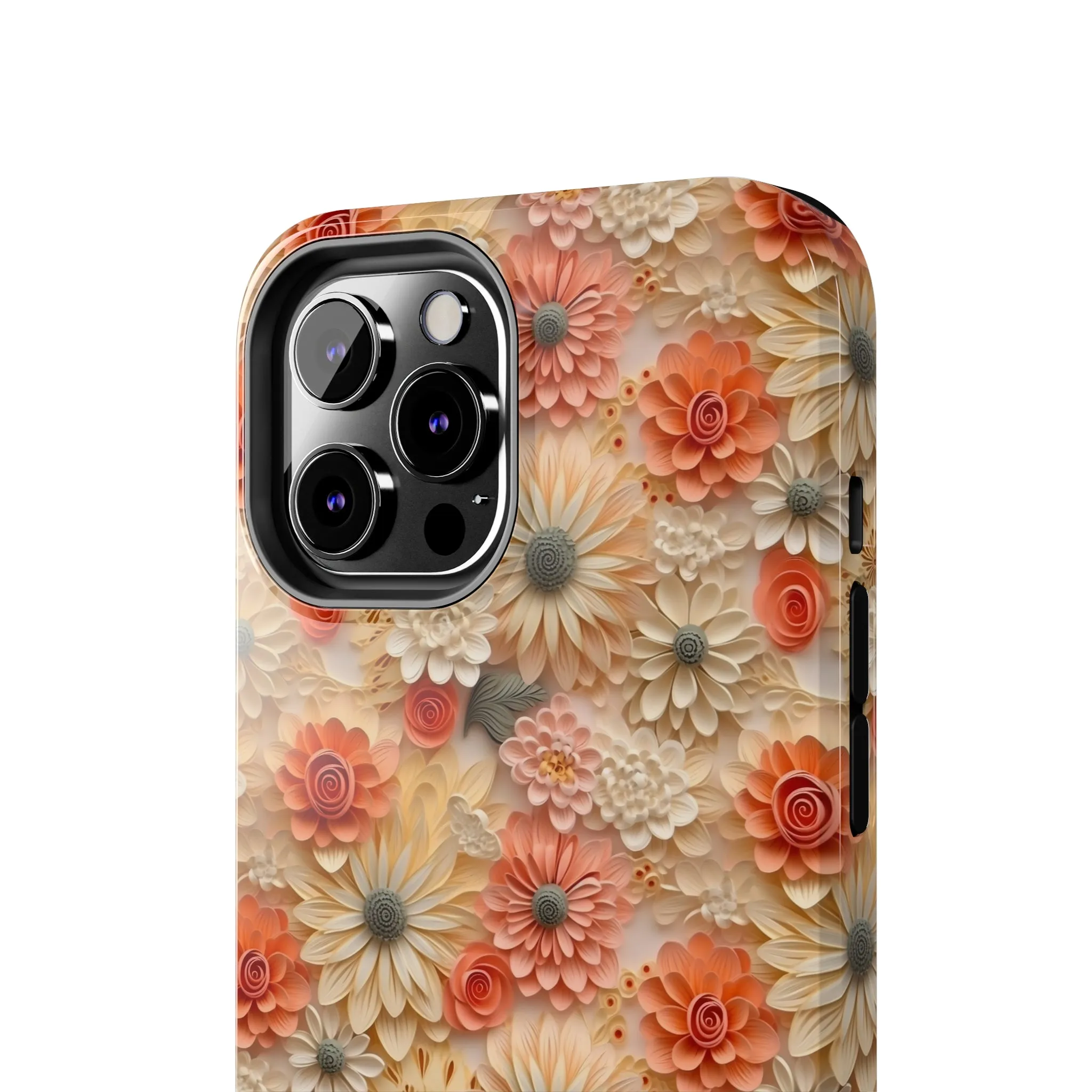 3D Wildflower Floral Pattern print design Phone Case- Lightweight, Impact Resistant Cover for iPhone 6, 6s, 12, 13, 14, 15