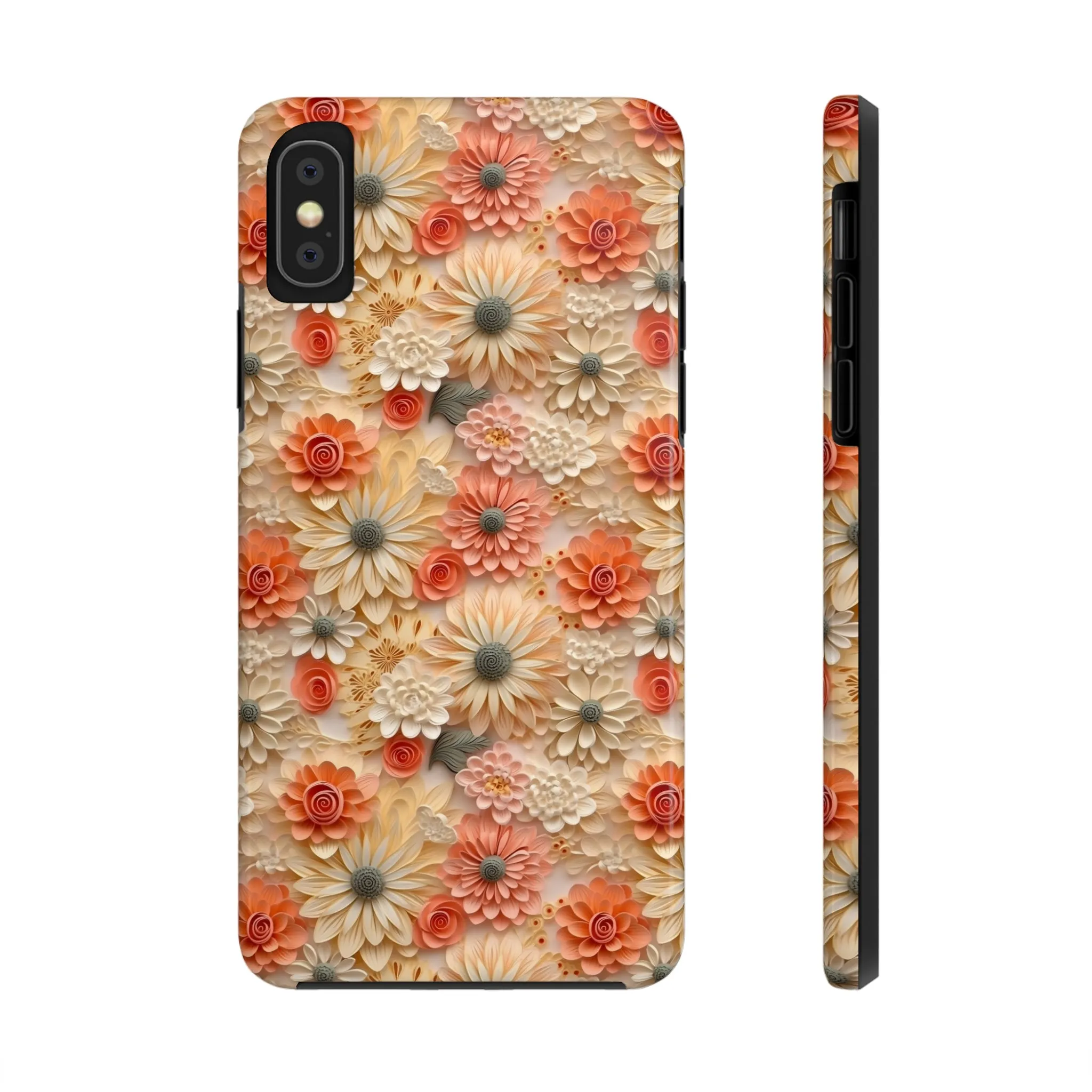 3D Wildflower Floral Pattern print design Phone Case- Lightweight, Impact Resistant Cover for iPhone 6, 6s, 12, 13, 14, 15