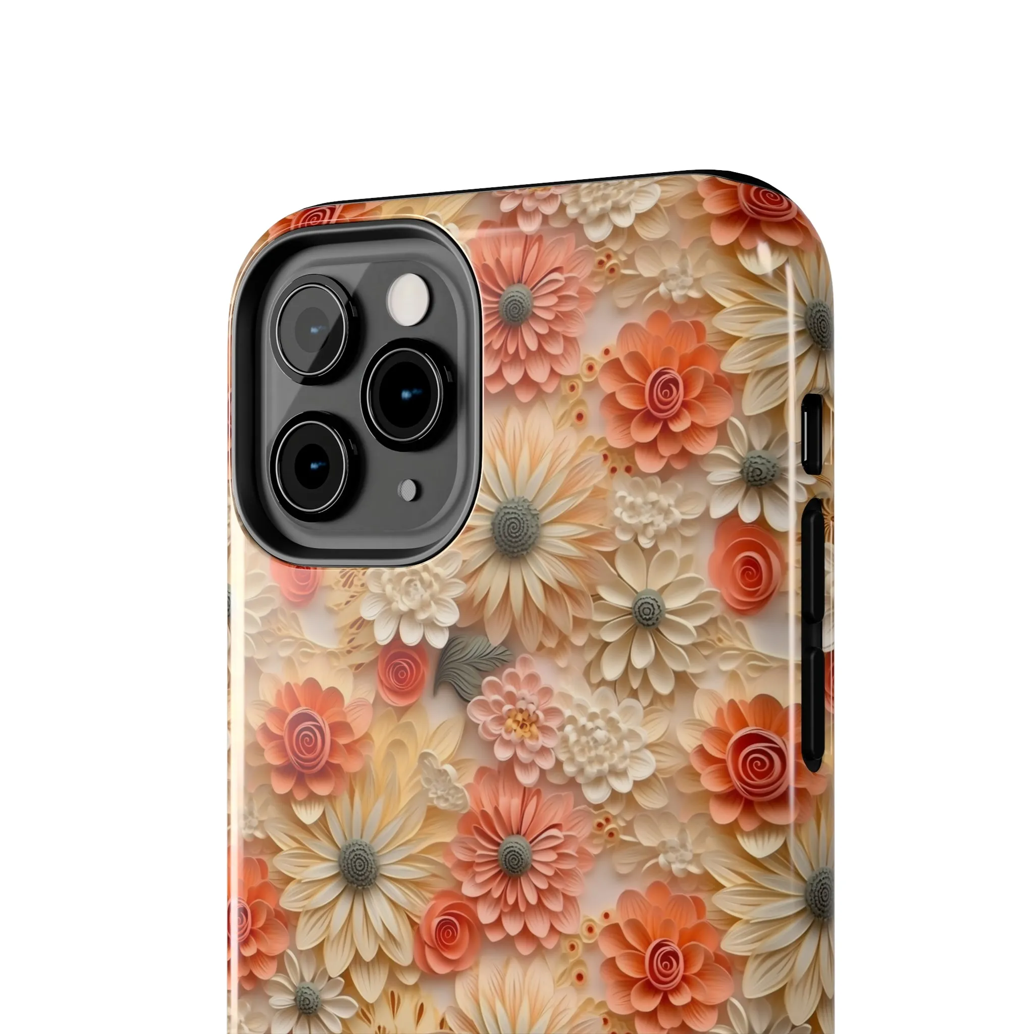 3D Wildflower Floral Pattern print design Phone Case- Lightweight, Impact Resistant Cover for iPhone 6, 6s, 12, 13, 14, 15