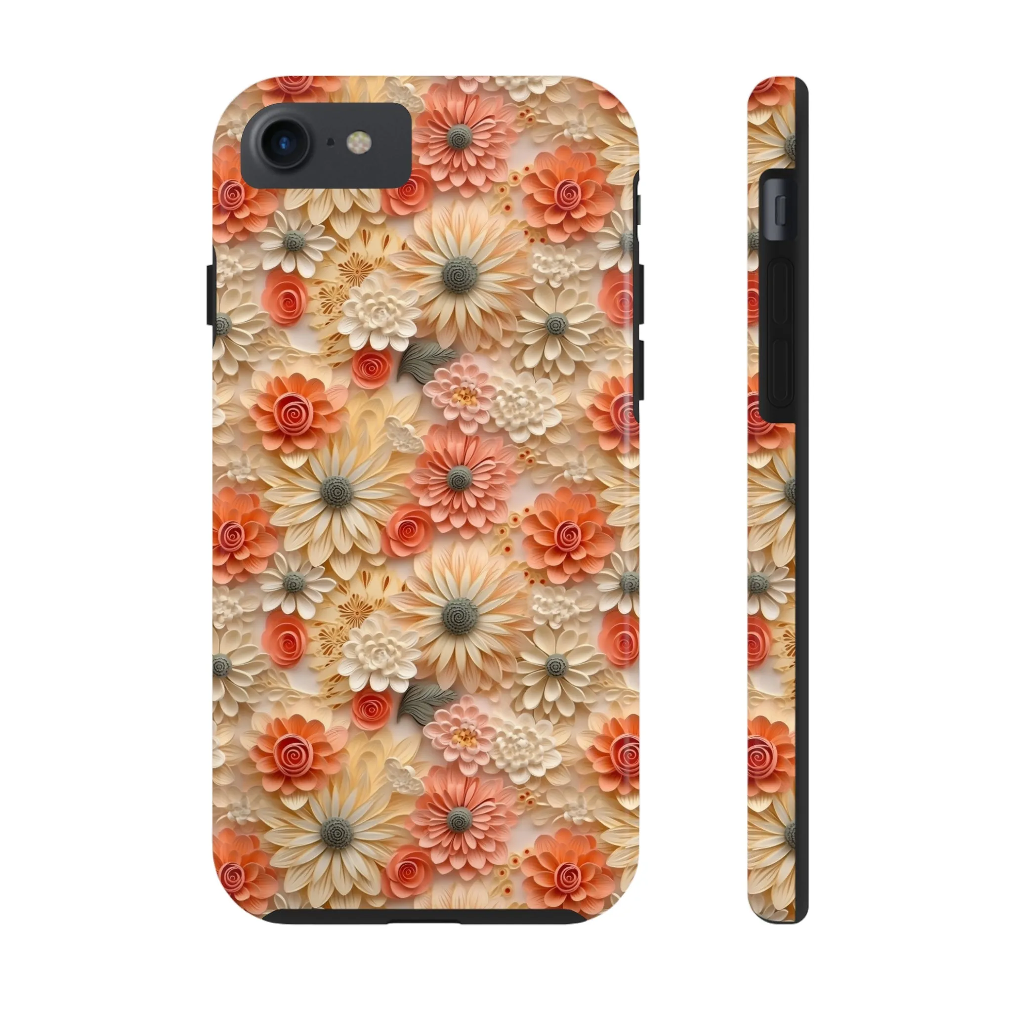 3D Wildflower Floral Pattern print design Phone Case- Lightweight, Impact Resistant Cover for iPhone 6, 6s, 12, 13, 14, 15