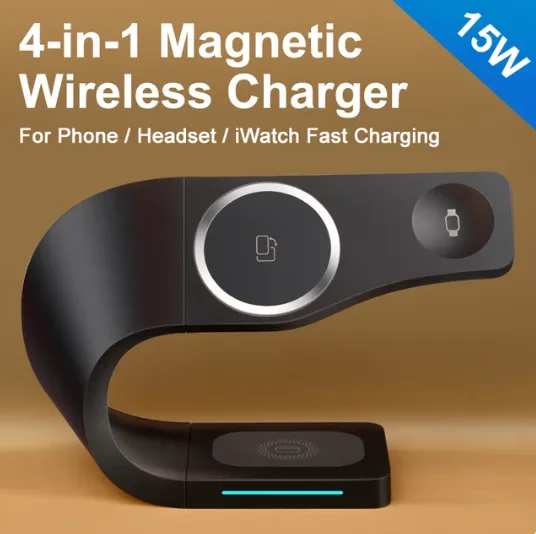 4 in 1 Magnetic Wireless Charging Stand