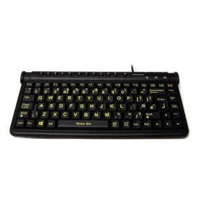 Accuratus Mini Hi-Vis Hub Keyboard KYB-MINIHIVIS-HUB