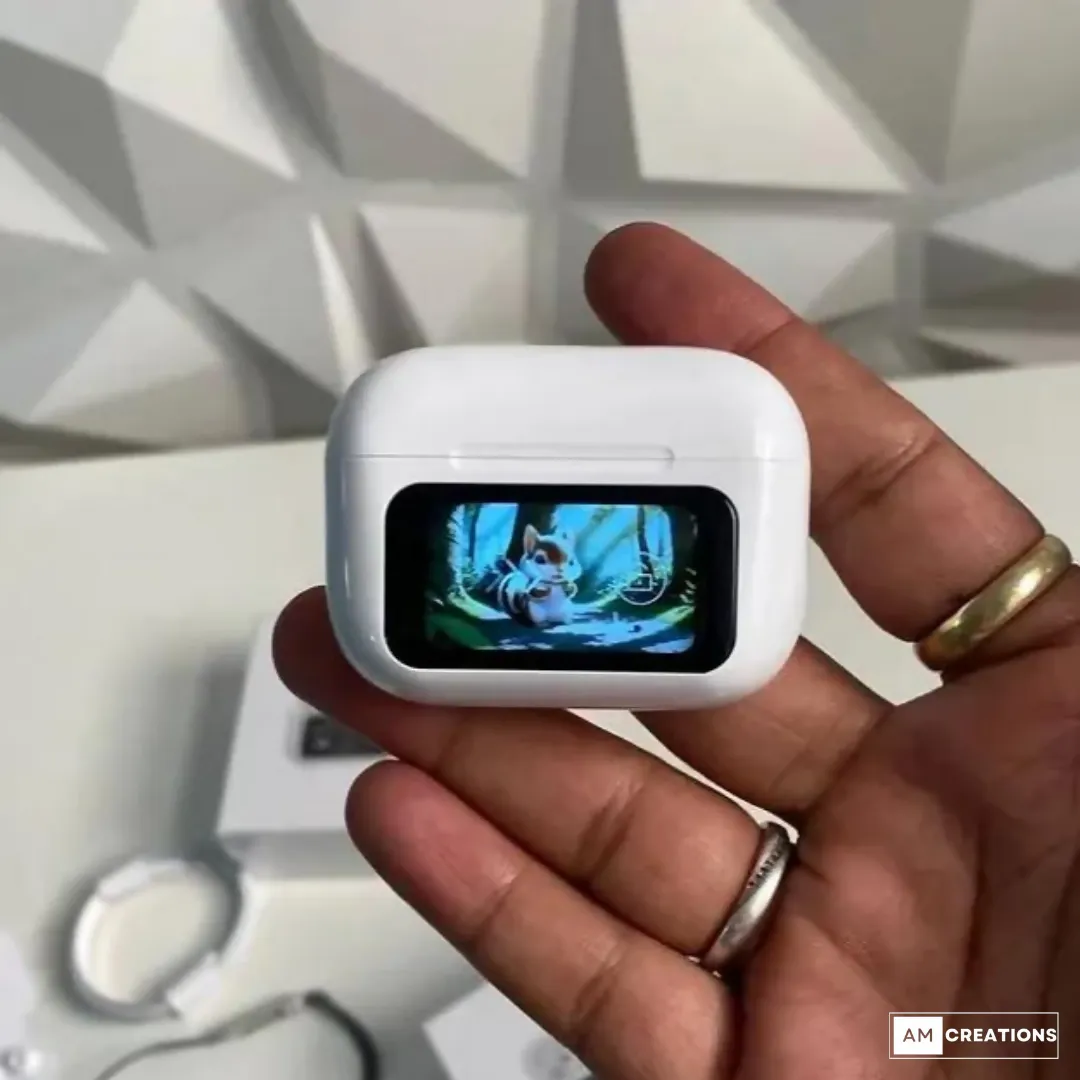 AirPods Bluetooth with Touch Display