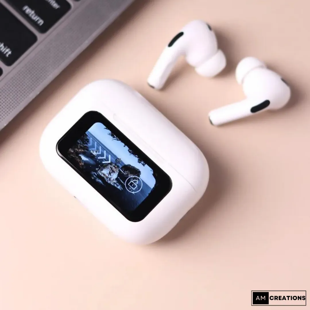 AirPods Bluetooth with Touch Display