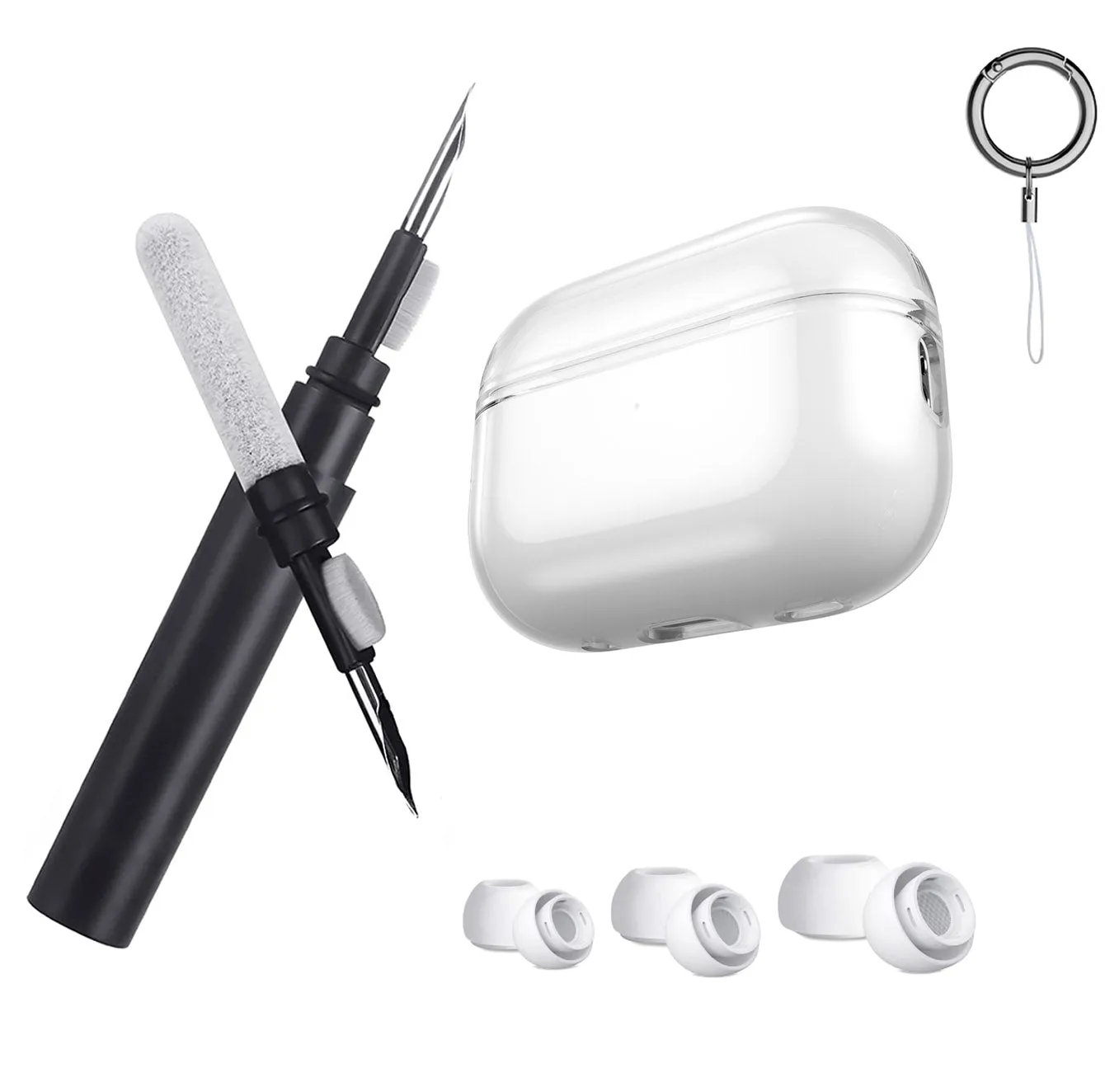 AirPods Pro 2 Case with Cleaner Kit&Replacement Ear Tips