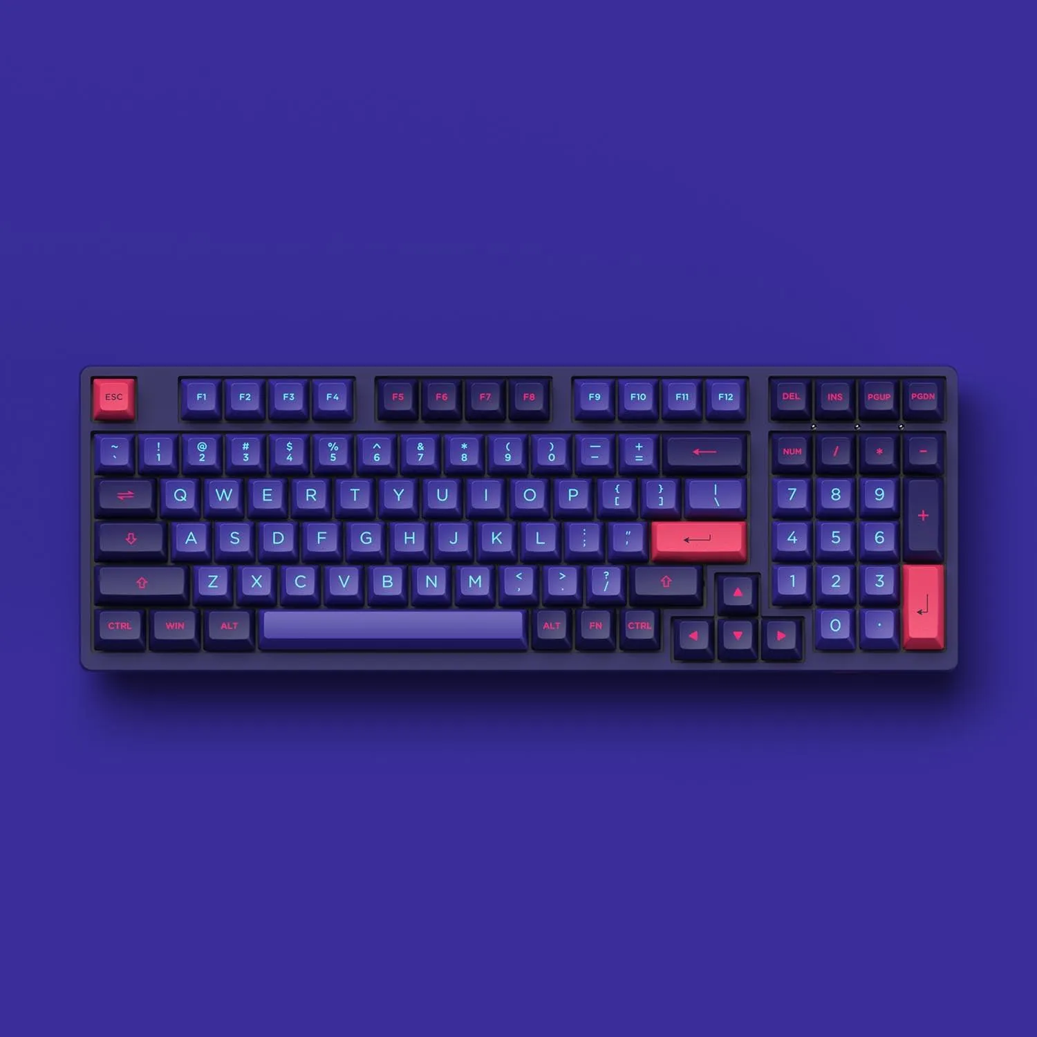 AKKO NEON 3098B MECHANICAL KEYBOARD (AKKO SWITCH JELLY PINK)