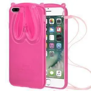 Amzer TPU iPhone 7 Case With Rabbit Ears - Pink