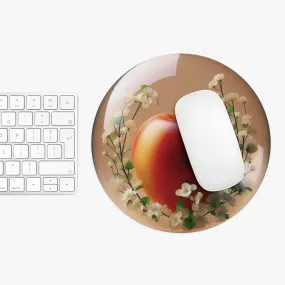 Apple and white flowers in a sphere with glow effect Mouse Pad