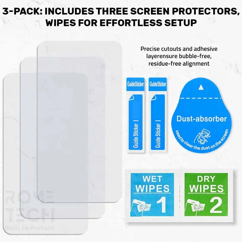 Apple iPhone 16 Plus Tempered Glass Screen Protector 3 Per Pack