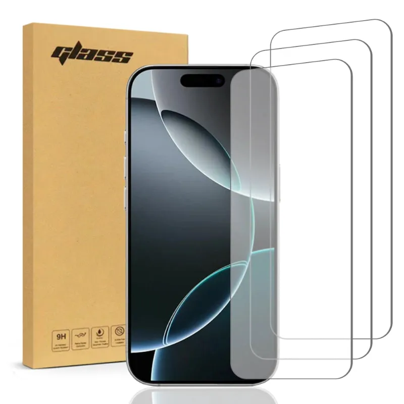 Apple iPhone 16 Pro Tempered Glass Screen Protector 3 Per Pack