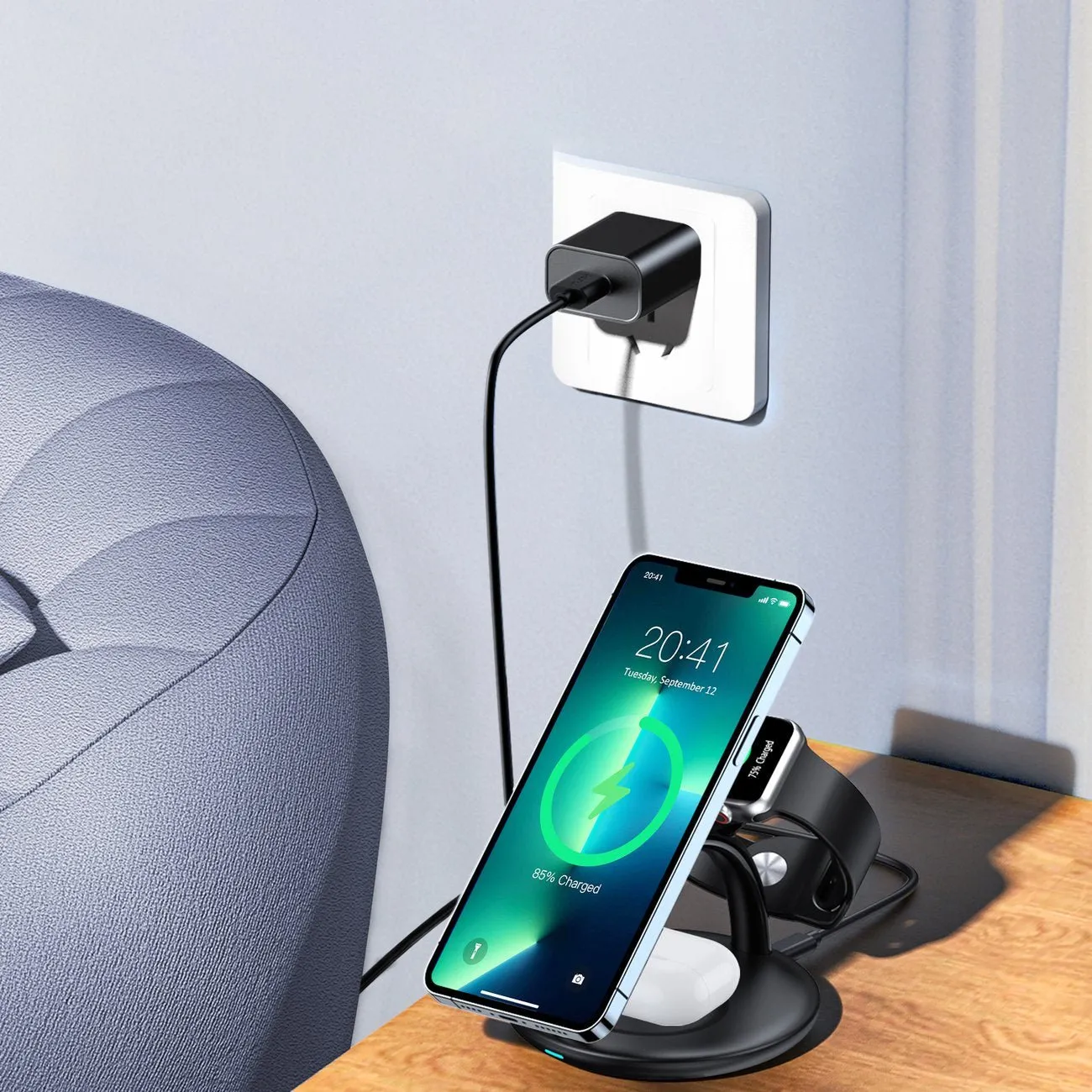 Choetech inductive 3 in 1 charging station (T587-F)