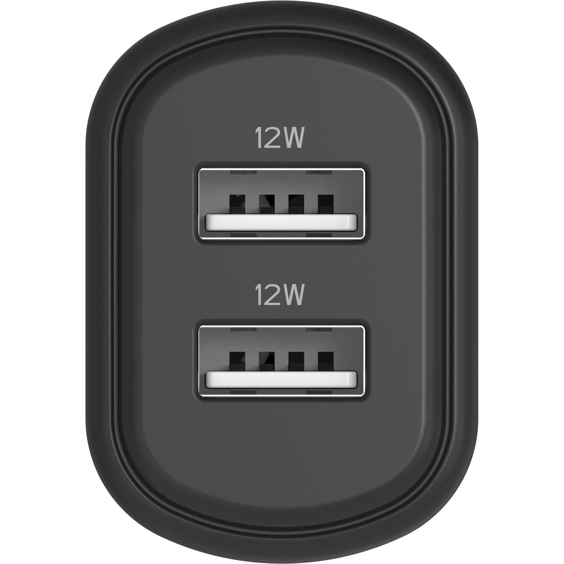 Cygnett PowerPlus 12W Dual Port Wall Charger (Black)