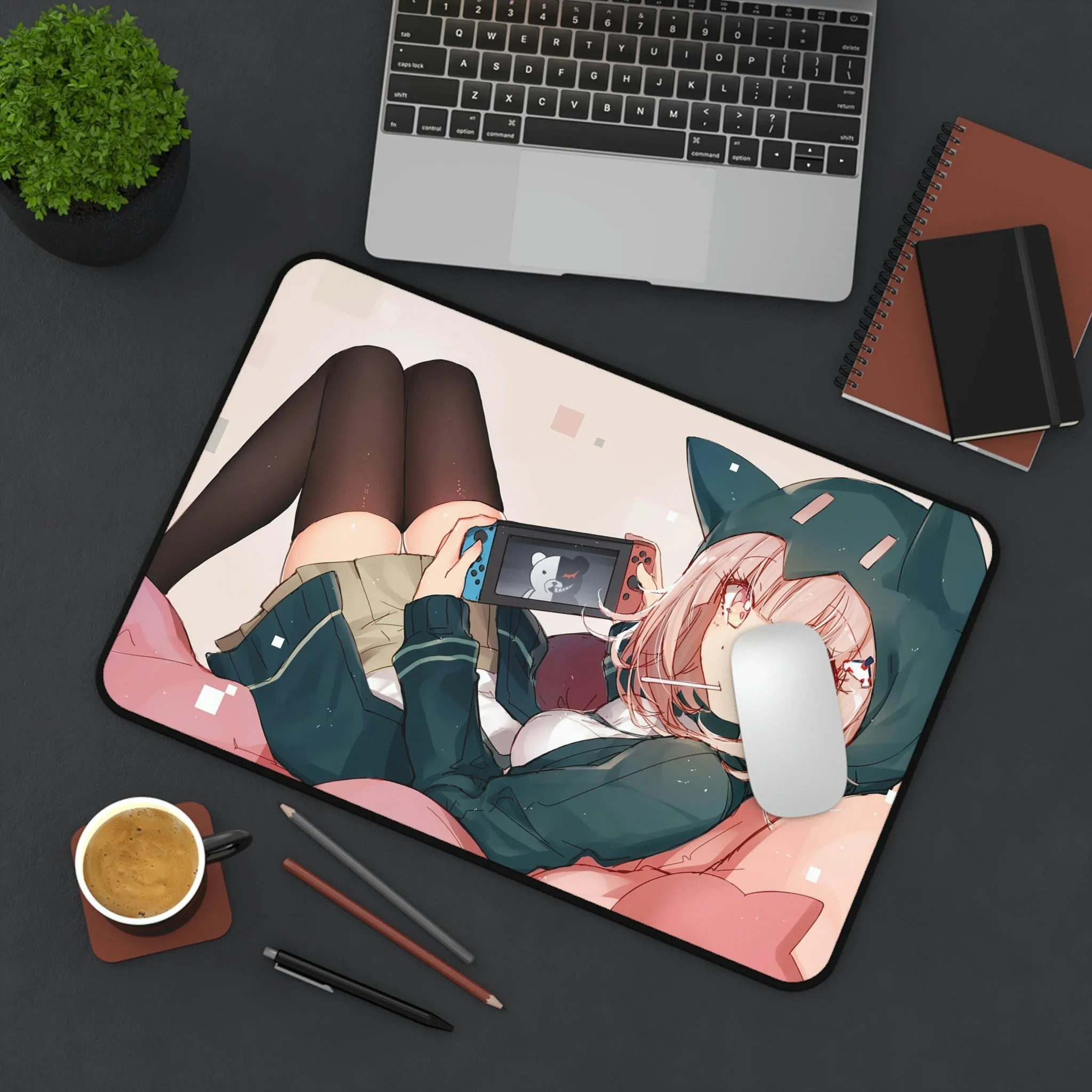 Danganronpa Mousepad - Gamer Girl Chiaki Nanami Desk Mat - Gaming Playmat