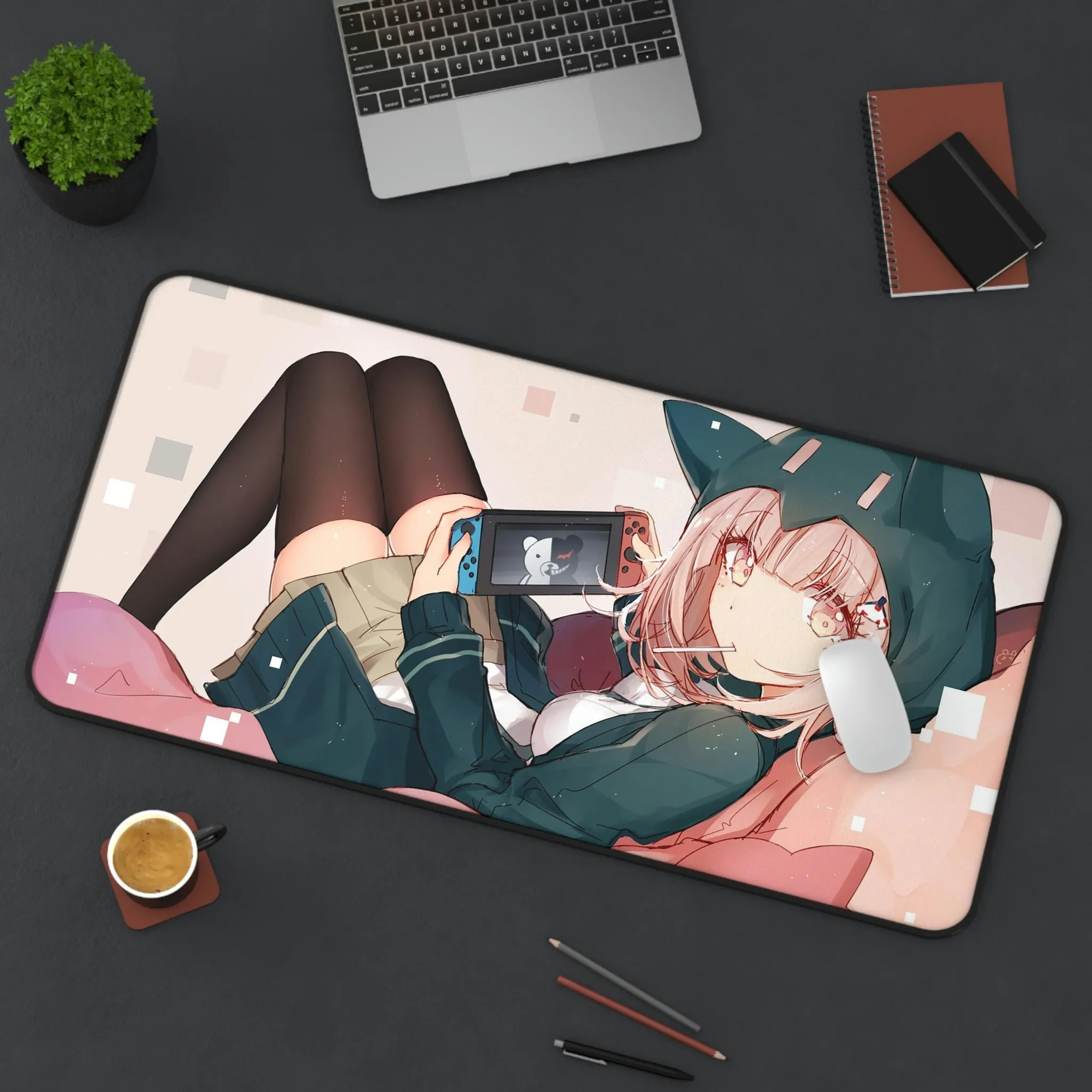 Danganronpa Mousepad - Gamer Girl Chiaki Nanami Desk Mat - Gaming Playmat