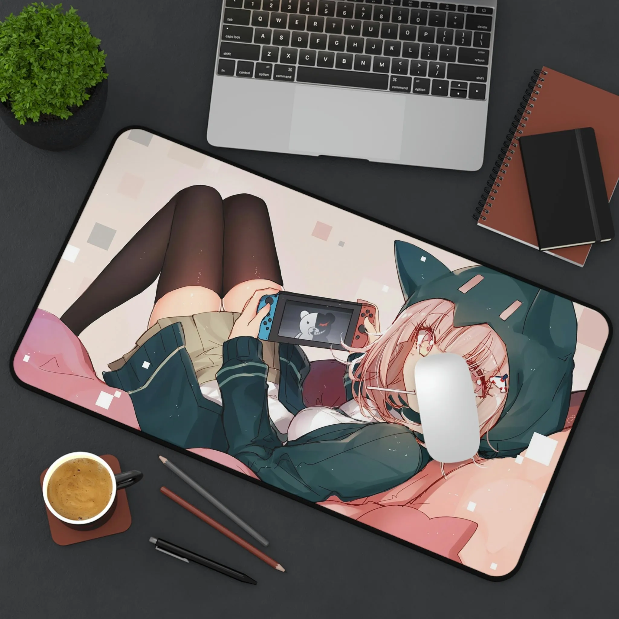 Danganronpa Mousepad - Gamer Girl Chiaki Nanami Desk Mat - Gaming Playmat