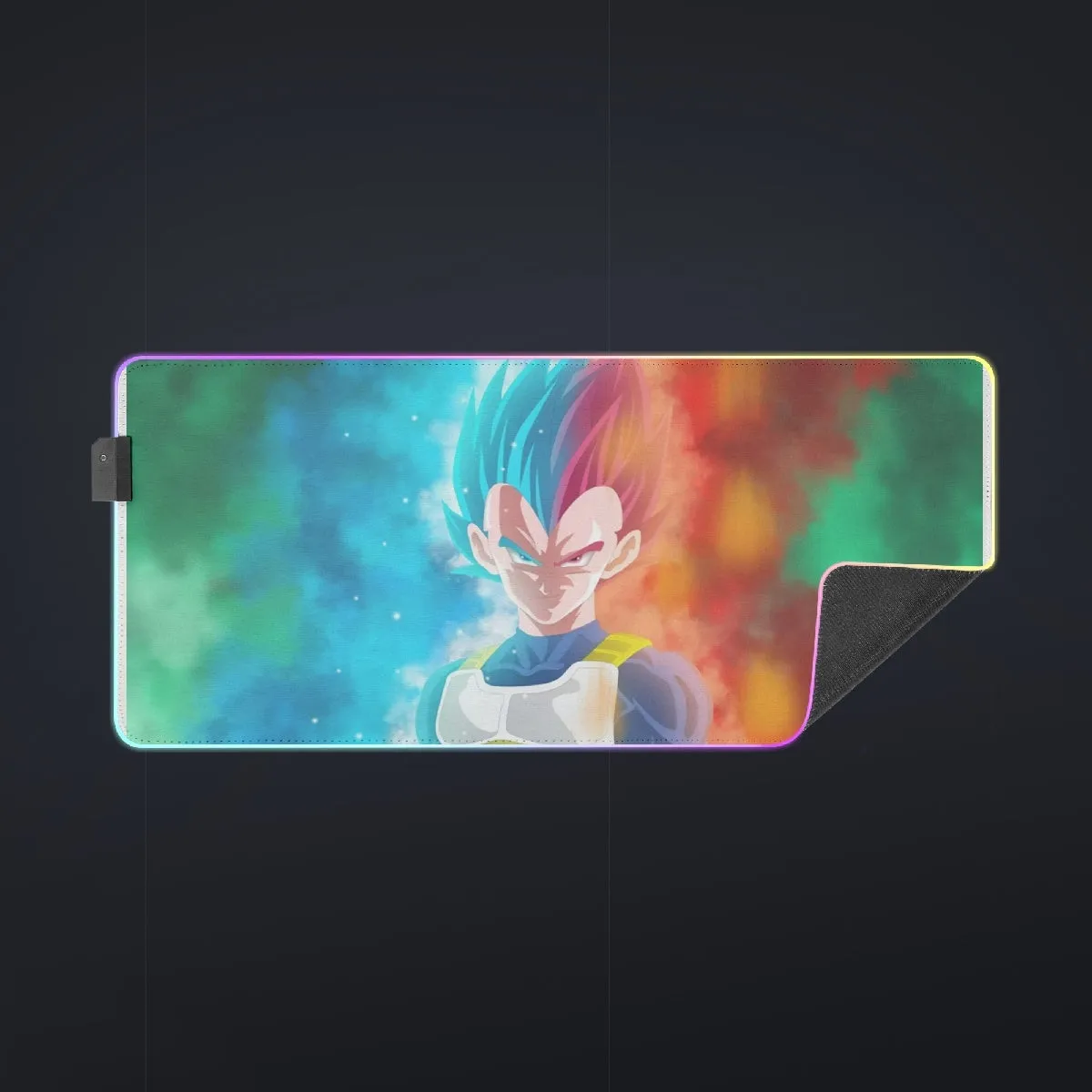 DBZ Vegeta Super Saiyan God Blue SSGSS Cool Portraits cool  LED Mouse Pad