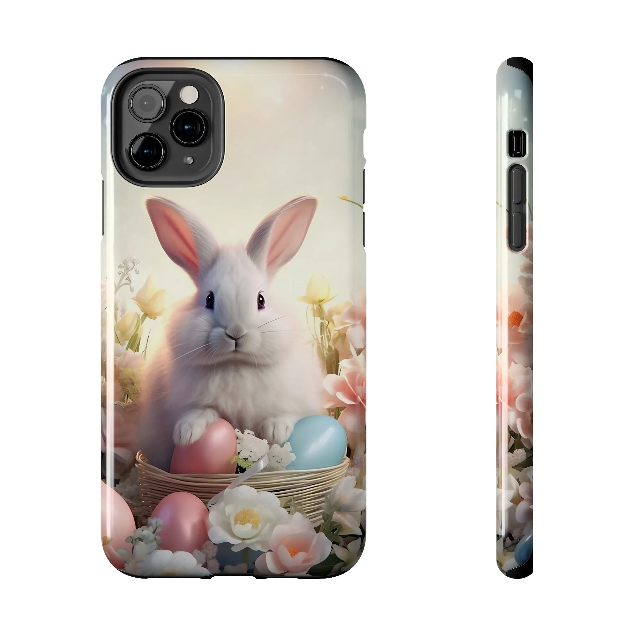 Easter Bunny Pattern Design Tough Phone Case compatible with a large variety of iPhone models, Gift, Phone Case