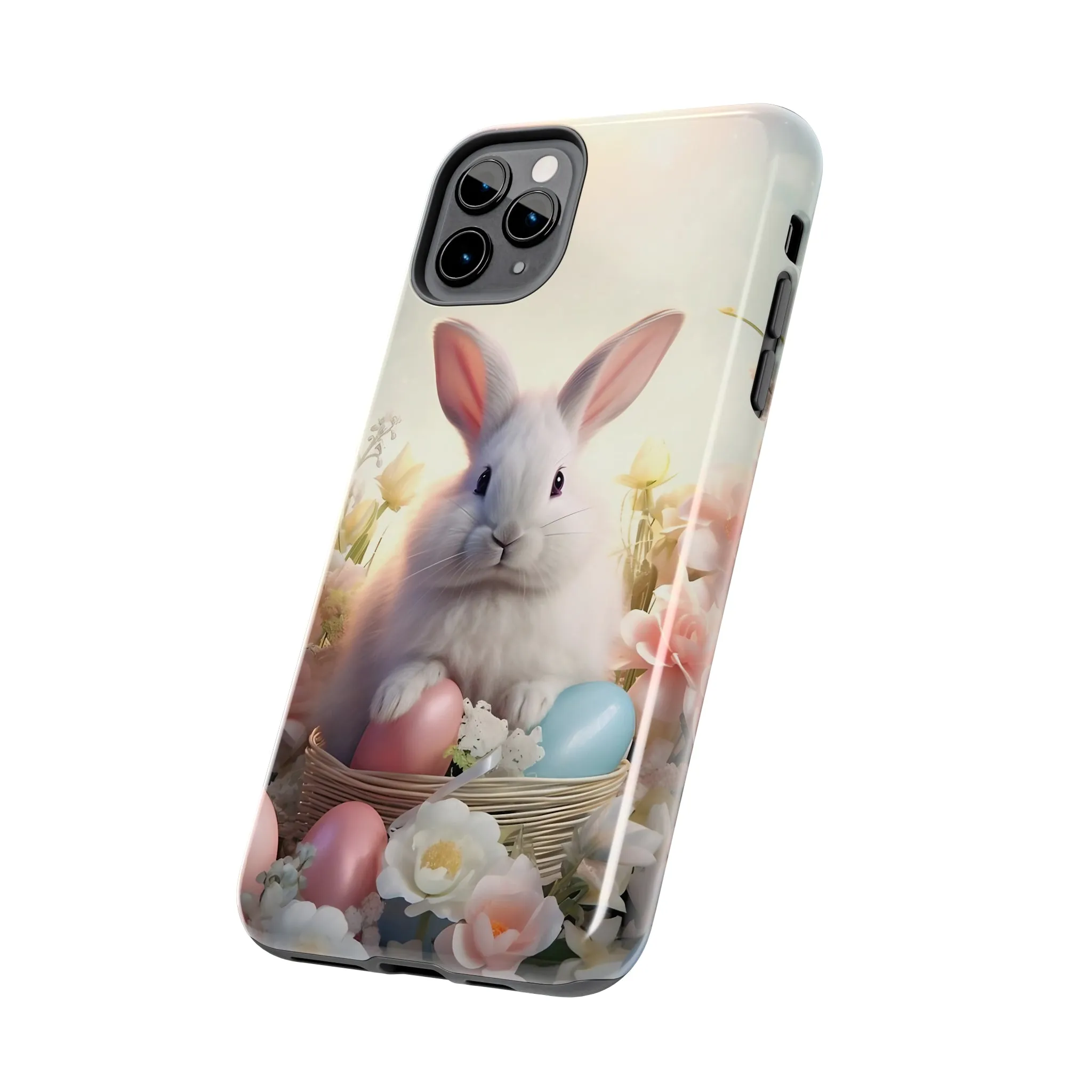 Easter Bunny Pattern Design Tough Phone Case compatible with a large variety of iPhone models, Gift, Phone Case