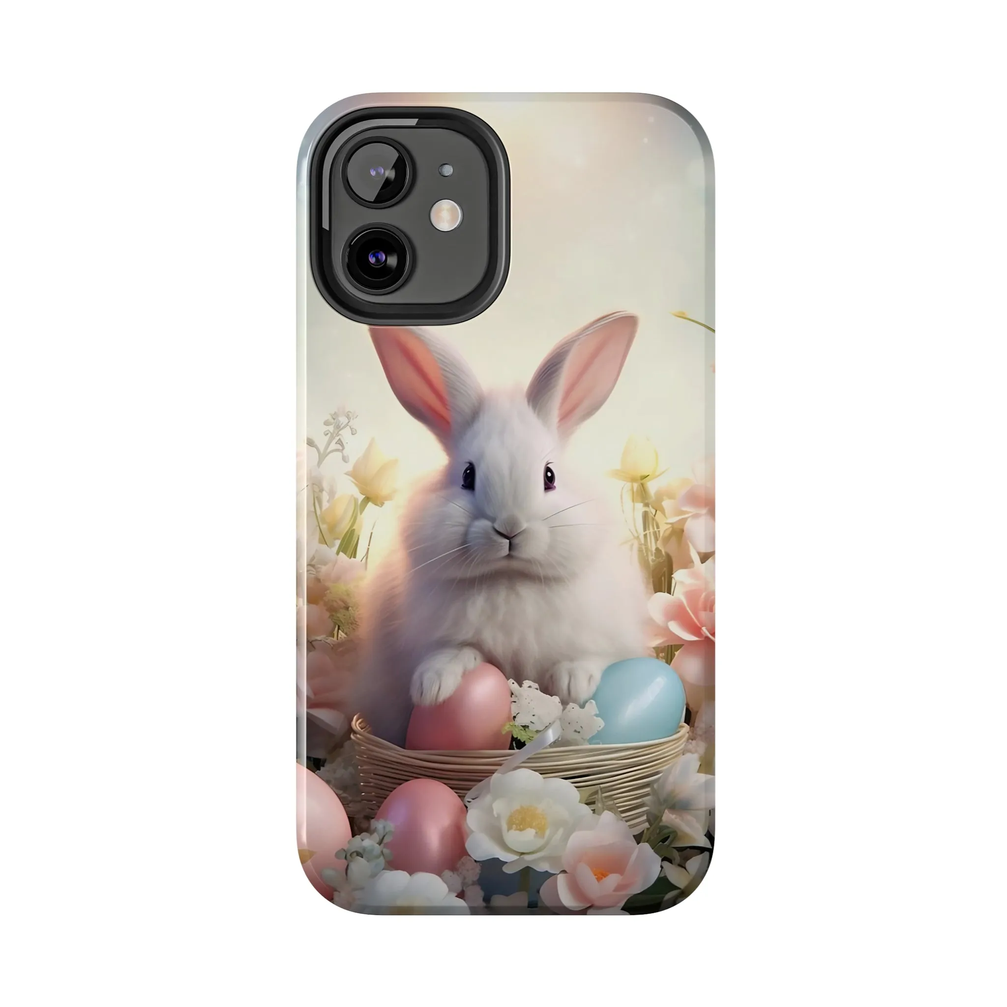 Easter Bunny Pattern Design Tough Phone Case compatible with a large variety of iPhone models, Gift, Phone Case