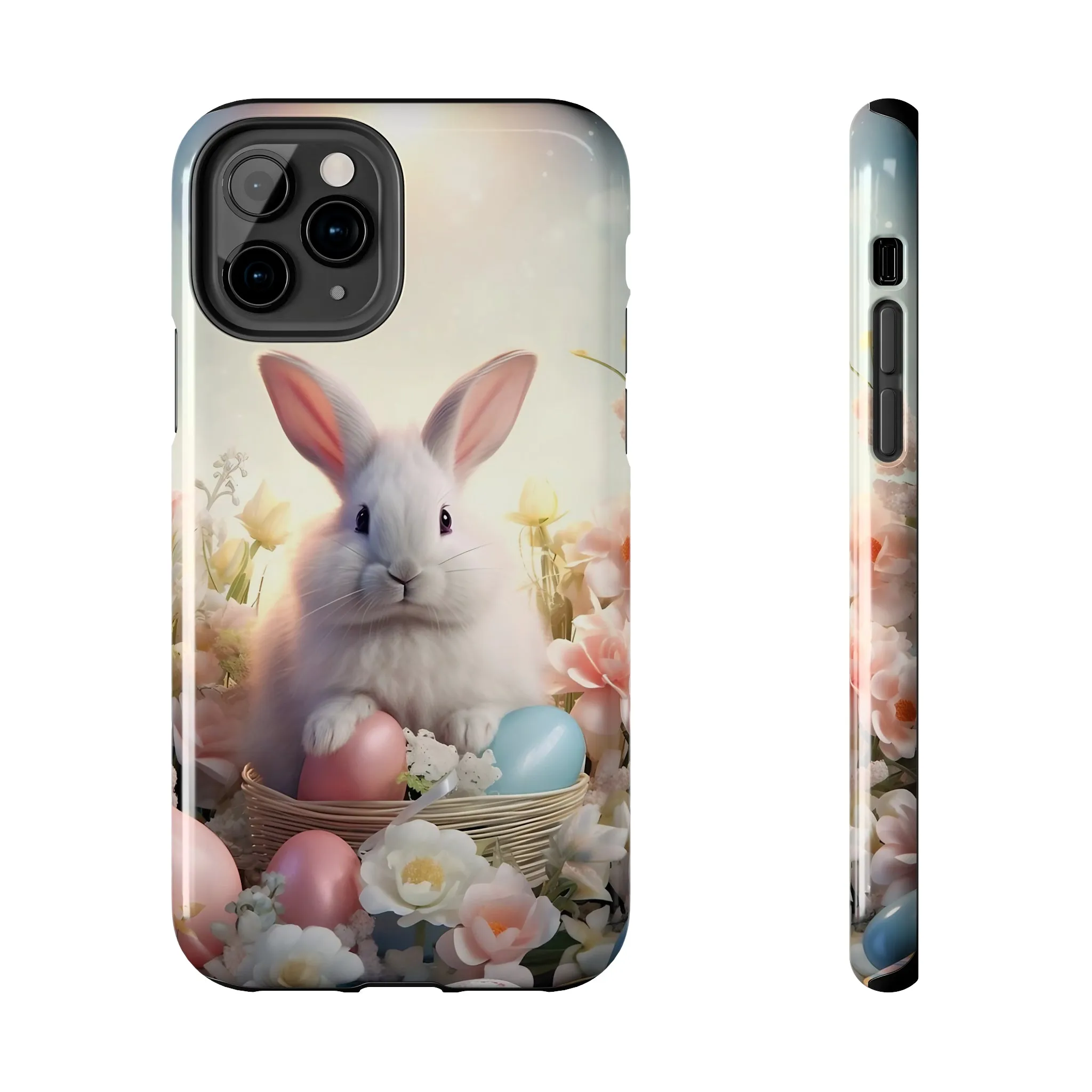 Easter Bunny Pattern Design Tough Phone Case compatible with a large variety of iPhone models, Gift, Phone Case