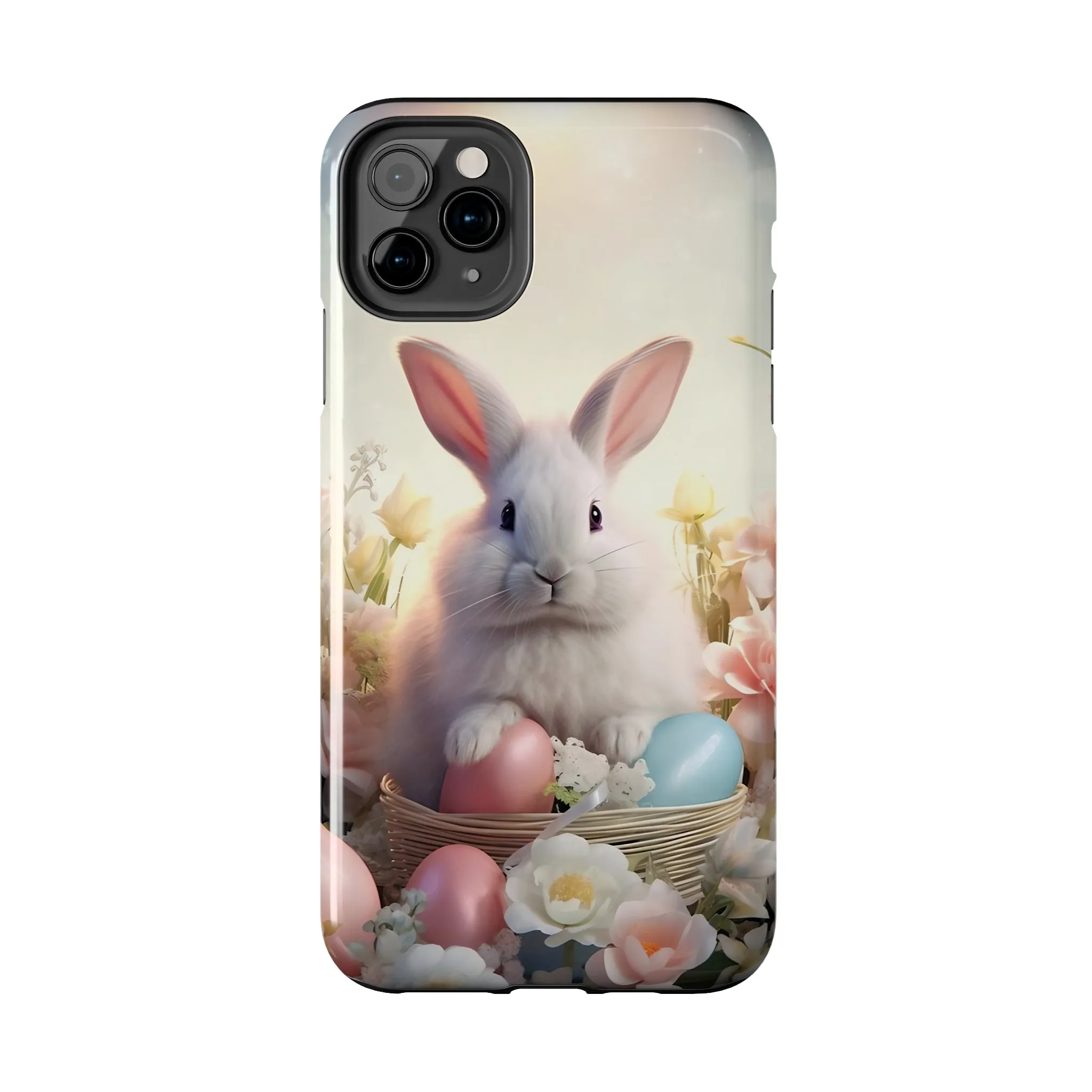 Easter Bunny Pattern Design Tough Phone Case compatible with a large variety of iPhone models, Gift, Phone Case