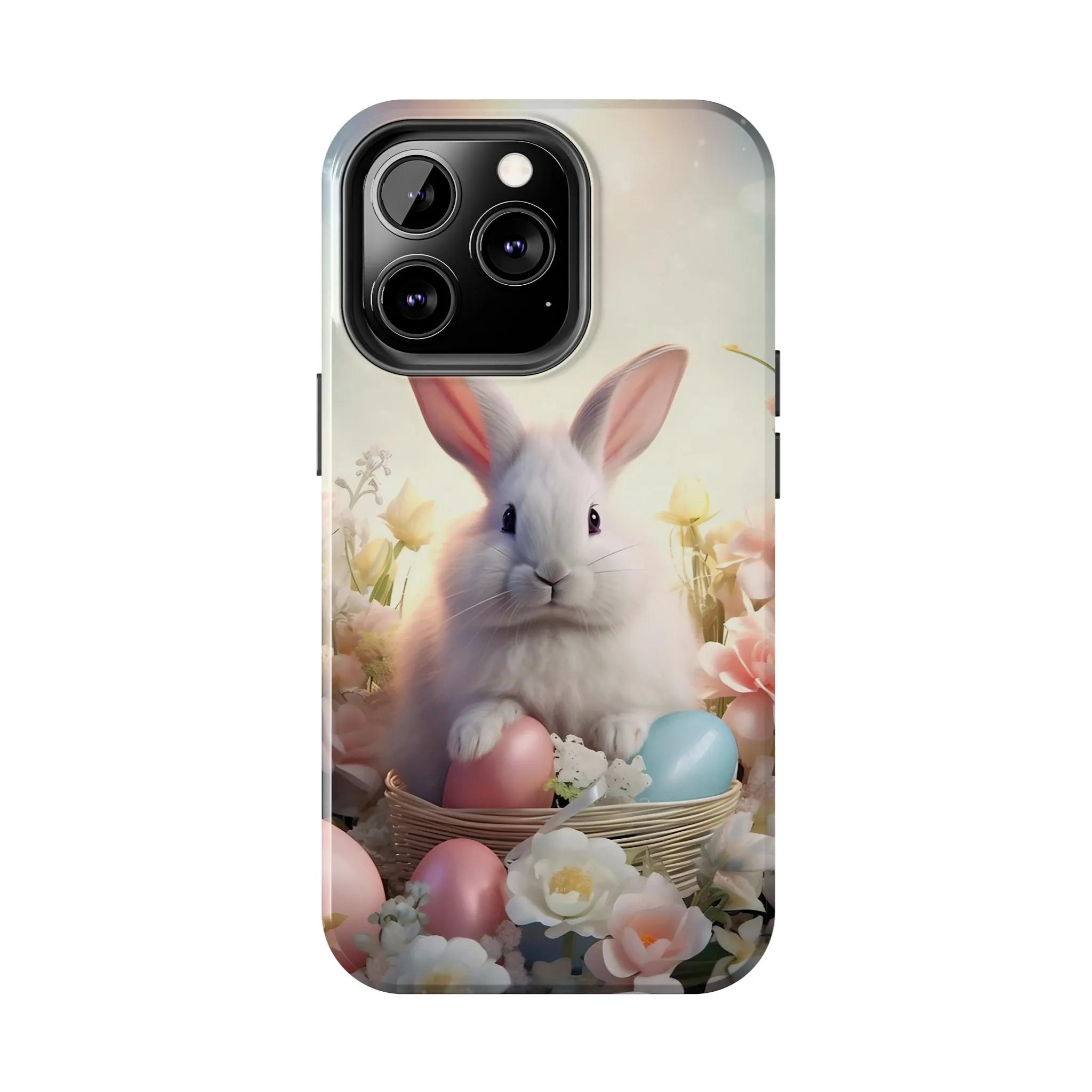 Easter Bunny Pattern Design Tough Phone Case compatible with a large variety of iPhone models, Gift, Phone Case