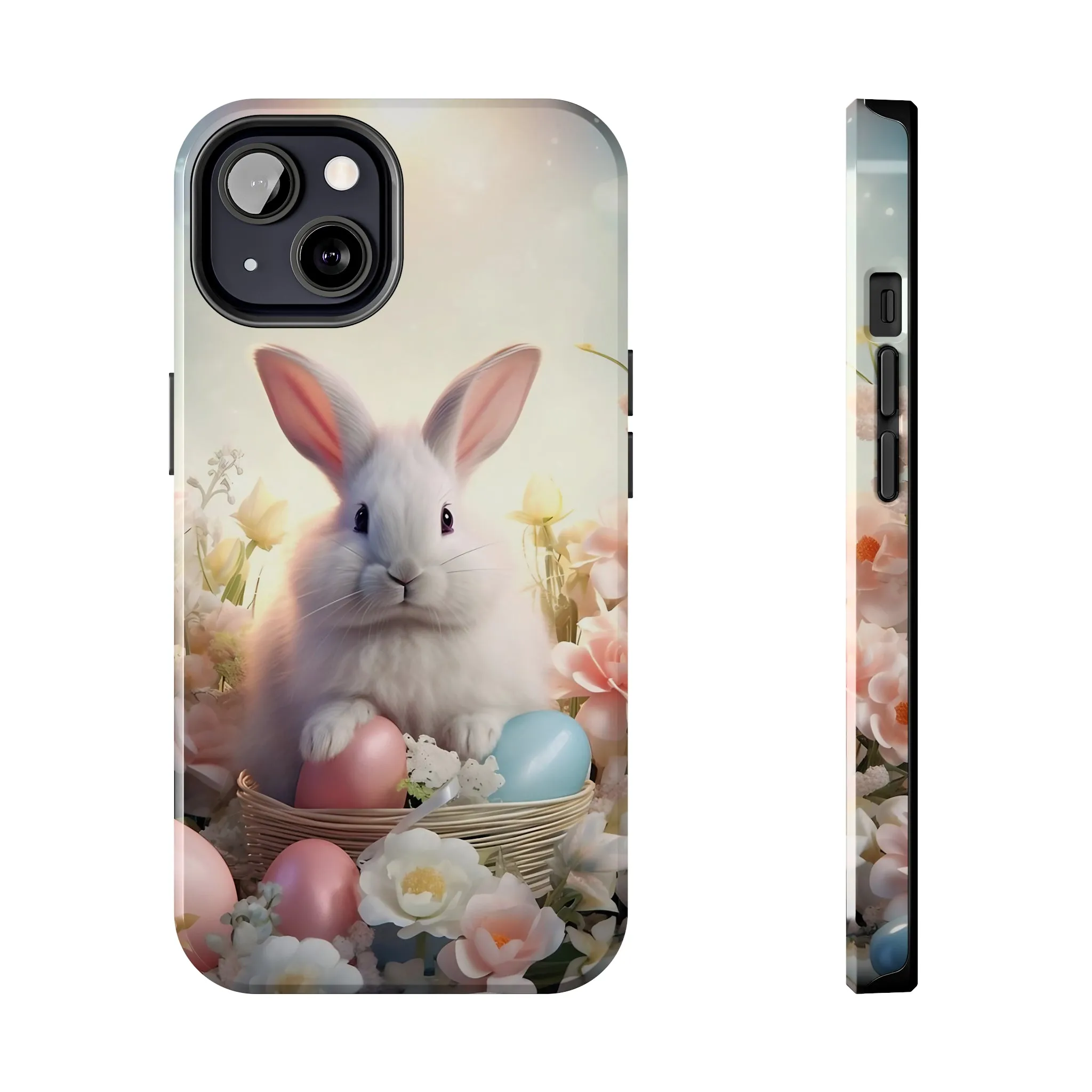 Easter Bunny Pattern Design Tough Phone Case compatible with a large variety of iPhone models, Gift, Phone Case