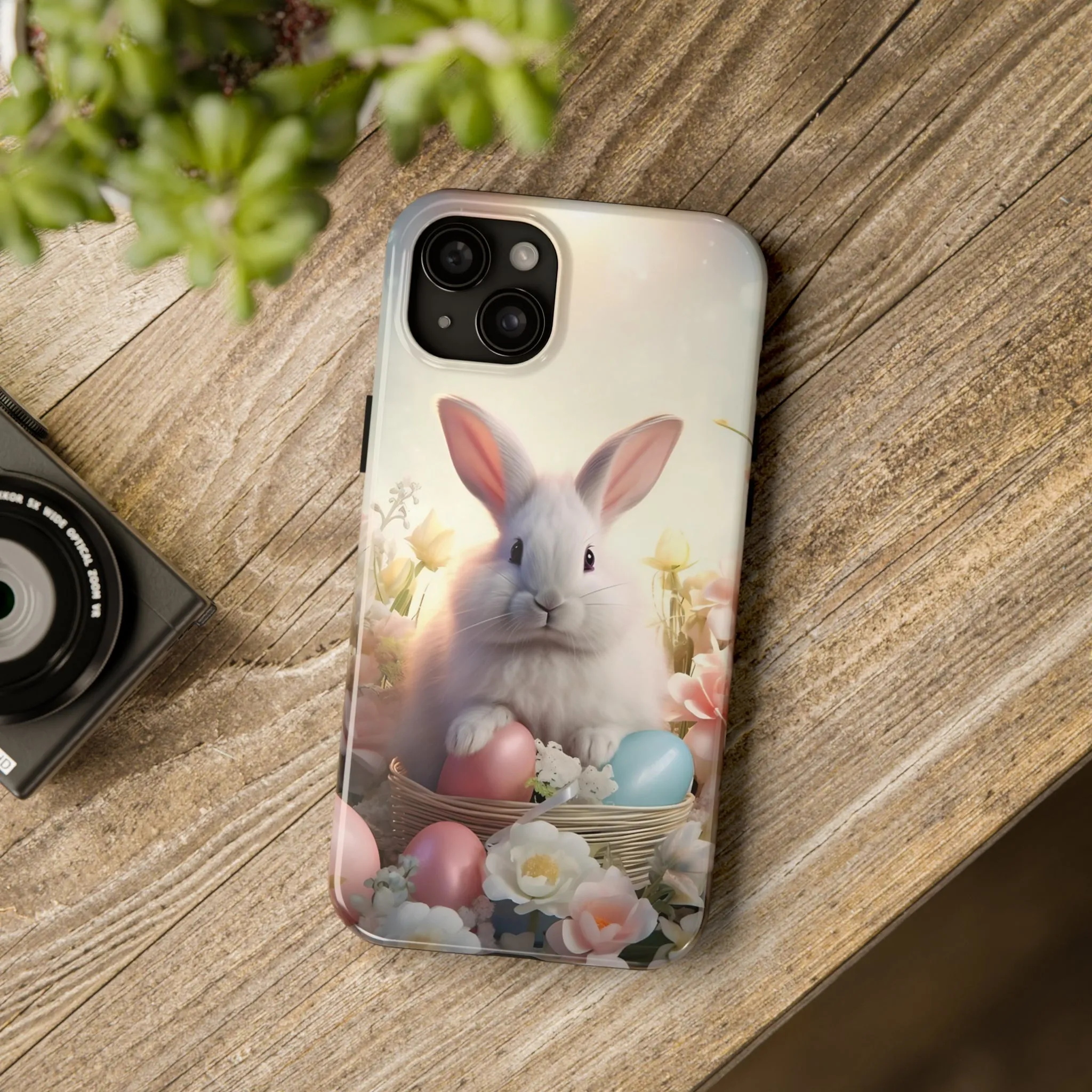 Easter Bunny Pattern Design Tough Phone Case compatible with a large variety of iPhone models, Gift, Phone Case