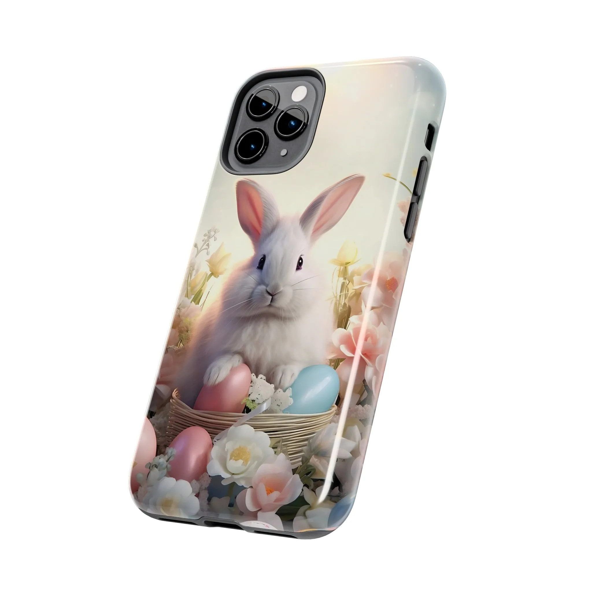 Easter Bunny Pattern Design Tough Phone Case compatible with a large variety of iPhone models, Gift, Phone Case