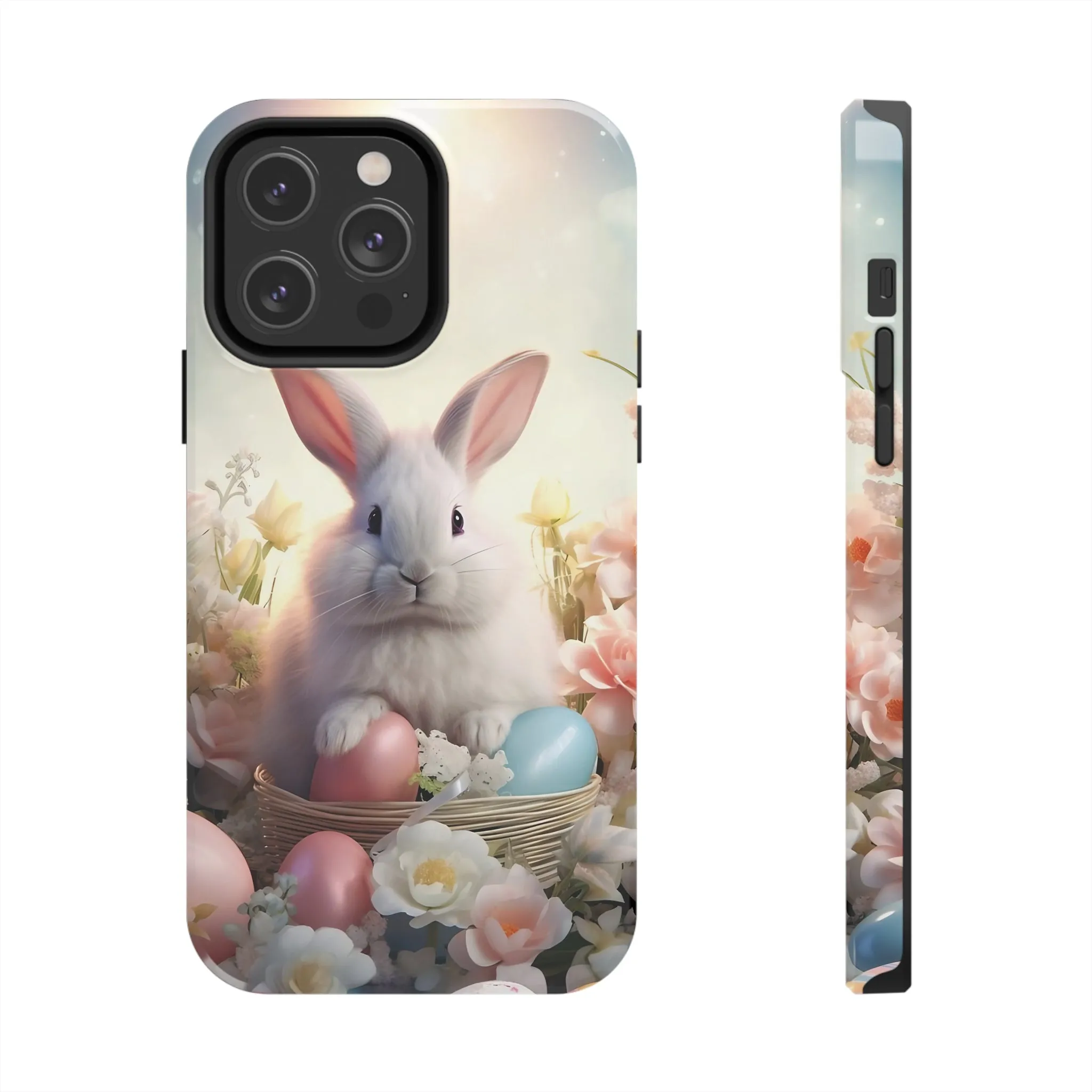 Easter Bunny Pattern Design Tough Phone Case compatible with a large variety of iPhone models, Gift, Phone Case