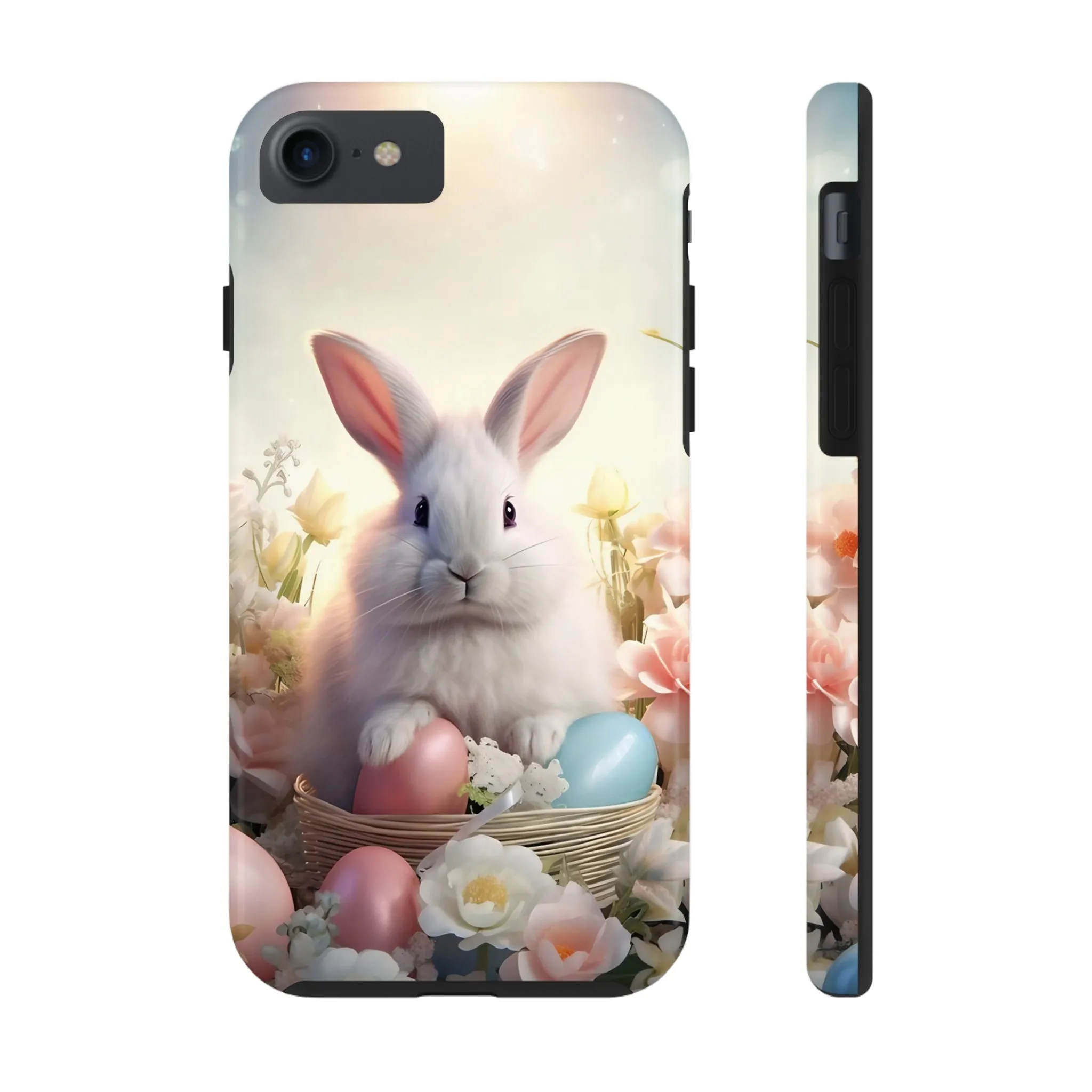 Easter Bunny Pattern Design Tough Phone Case compatible with a large variety of iPhone models, Gift, Phone Case