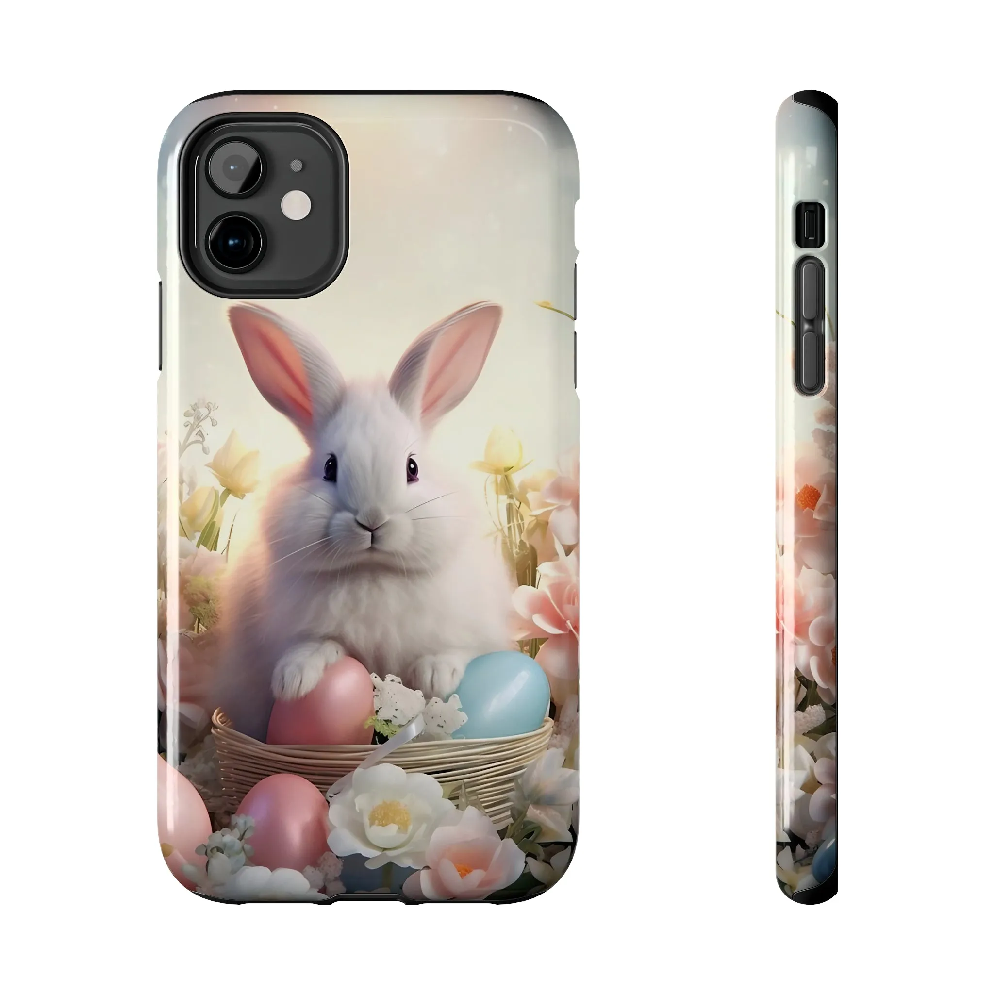 Easter Bunny Pattern Design Tough Phone Case compatible with a large variety of iPhone models, Gift, Phone Case