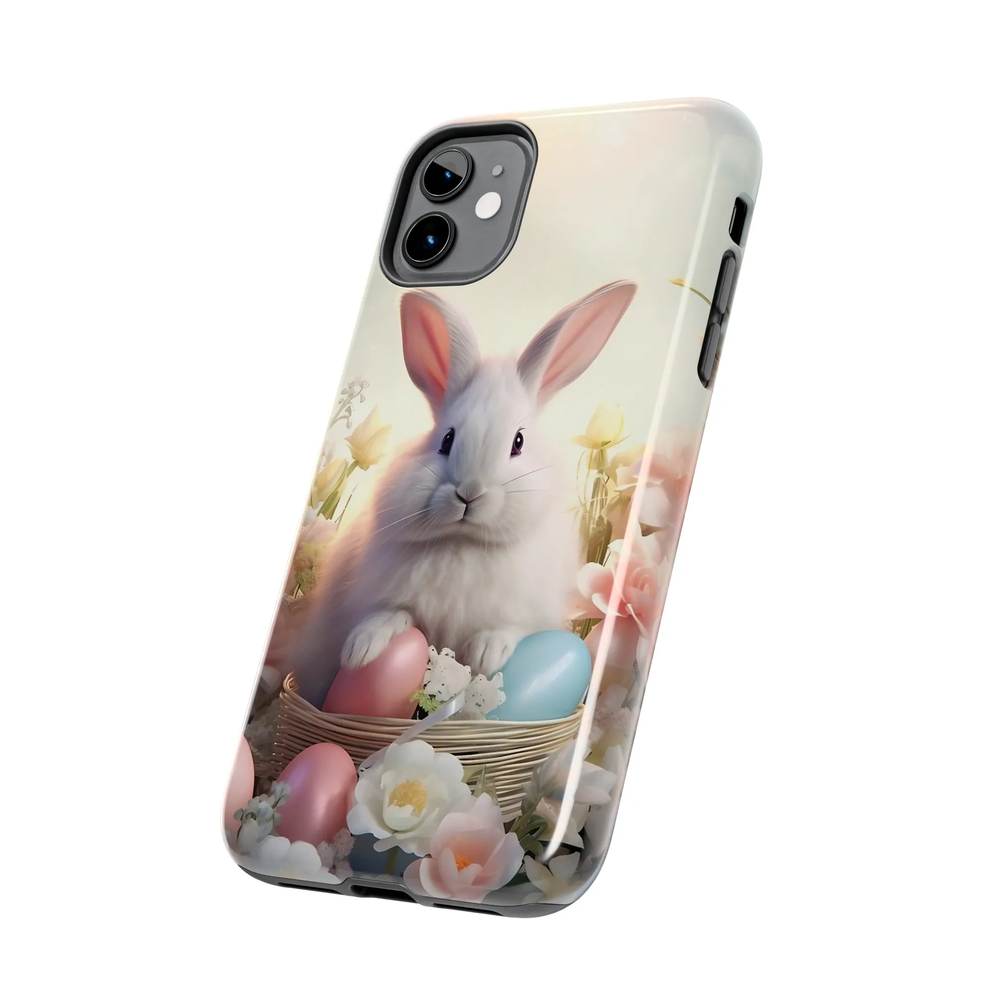 Easter Bunny Pattern Design Tough Phone Case compatible with a large variety of iPhone models, Gift, Phone Case