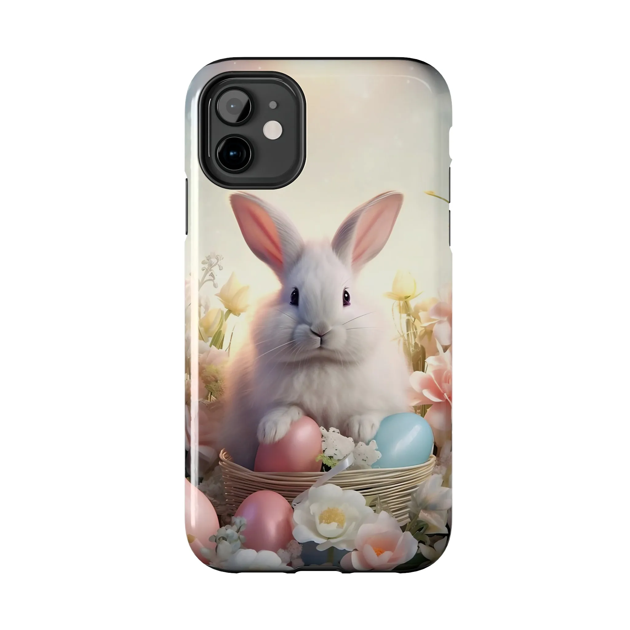 Easter Bunny Pattern Design Tough Phone Case compatible with a large variety of iPhone models, Gift, Phone Case