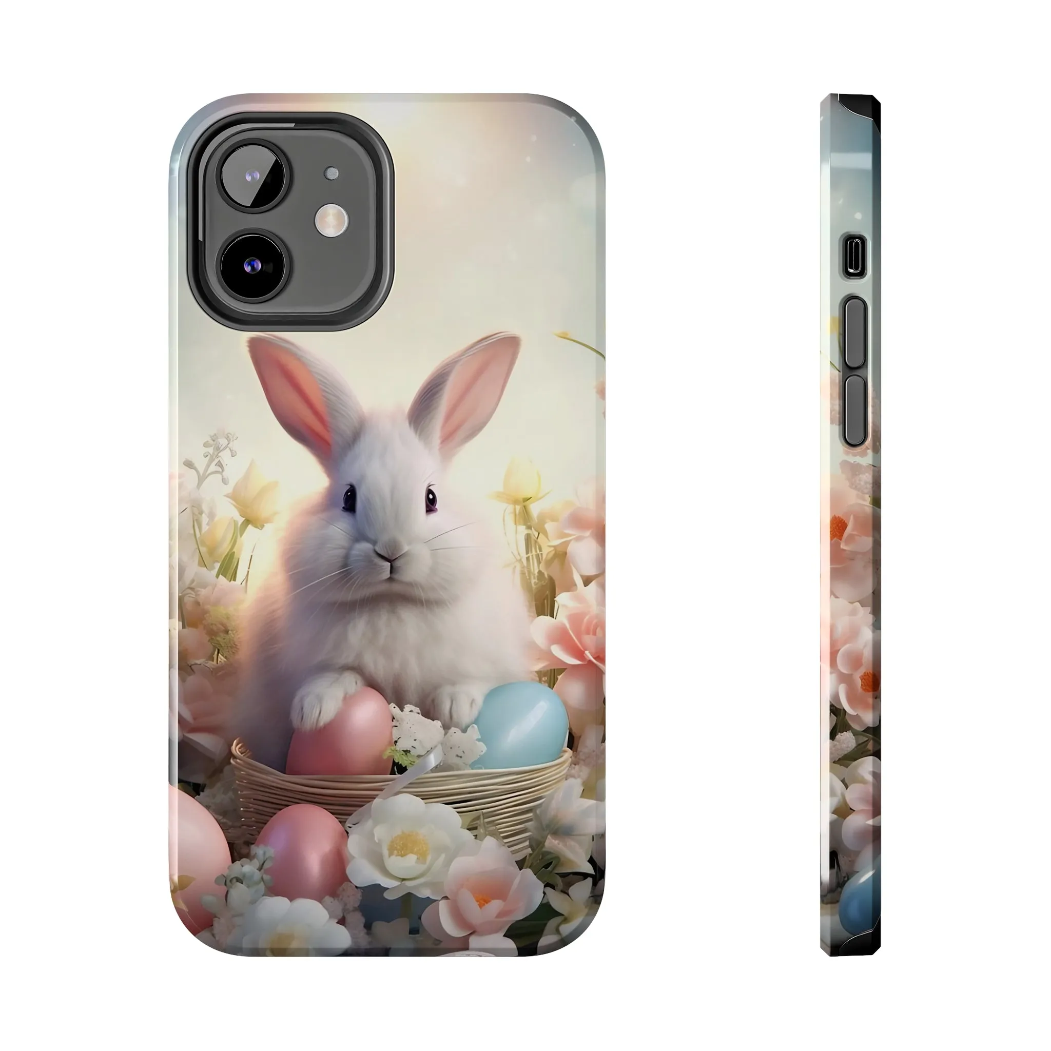 Easter Bunny Pattern Design Tough Phone Case compatible with a large variety of iPhone models, Gift, Phone Case