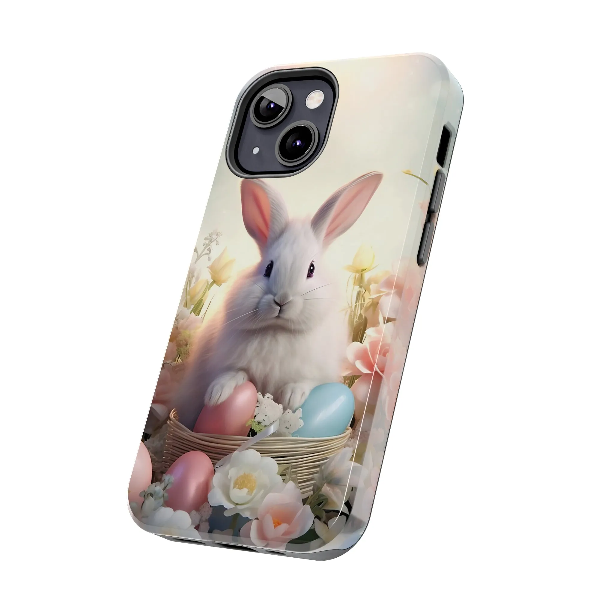 Easter Bunny Pattern Design Tough Phone Case compatible with a large variety of iPhone models, Gift, Phone Case