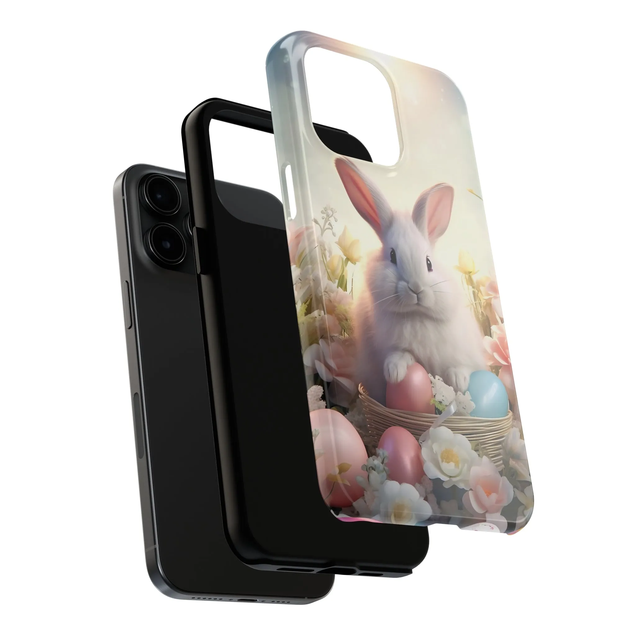 Easter Bunny Pattern Design Tough Phone Case compatible with a large variety of iPhone models, Gift, Phone Case