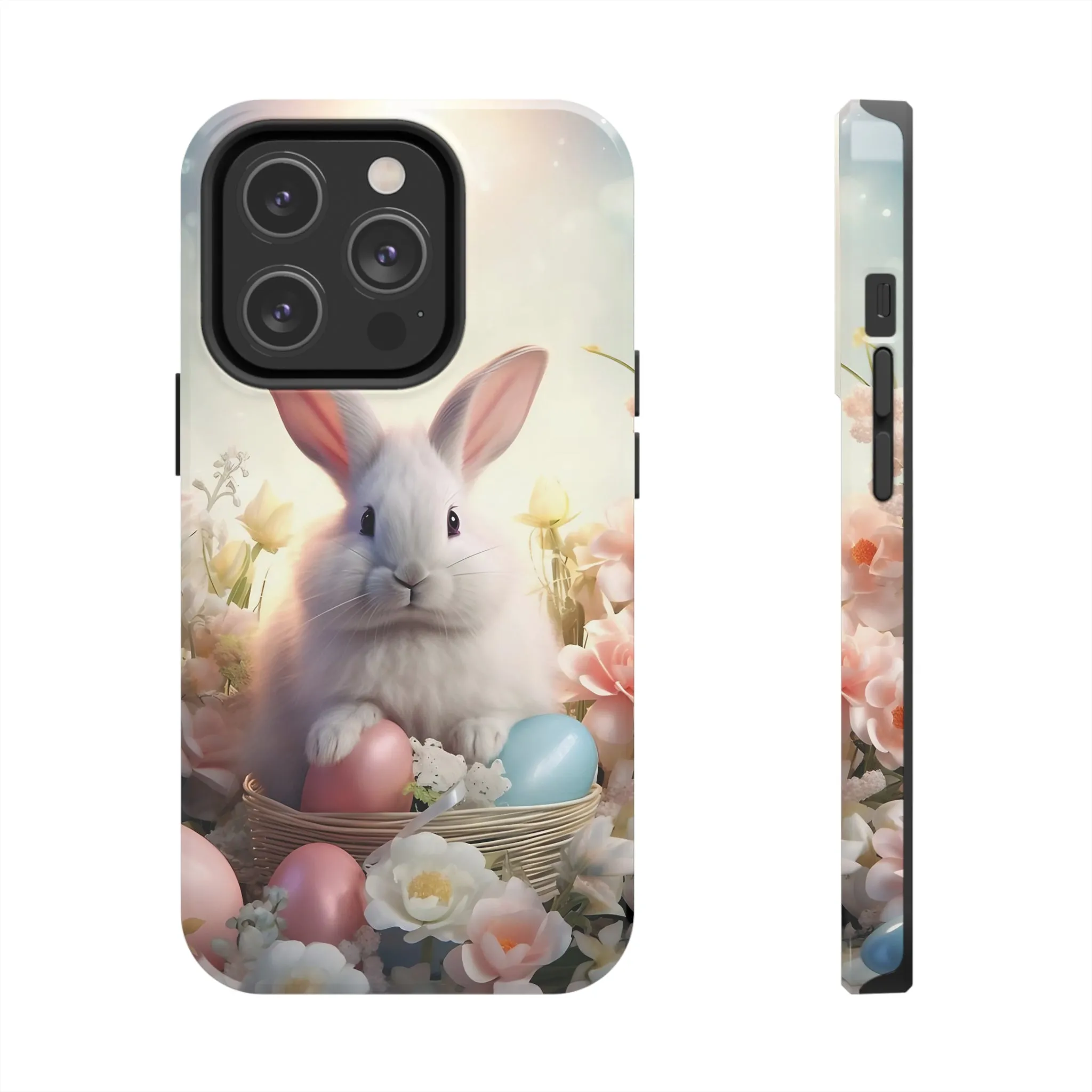 Easter Bunny Pattern Design Tough Phone Case compatible with a large variety of iPhone models, Gift, Phone Case