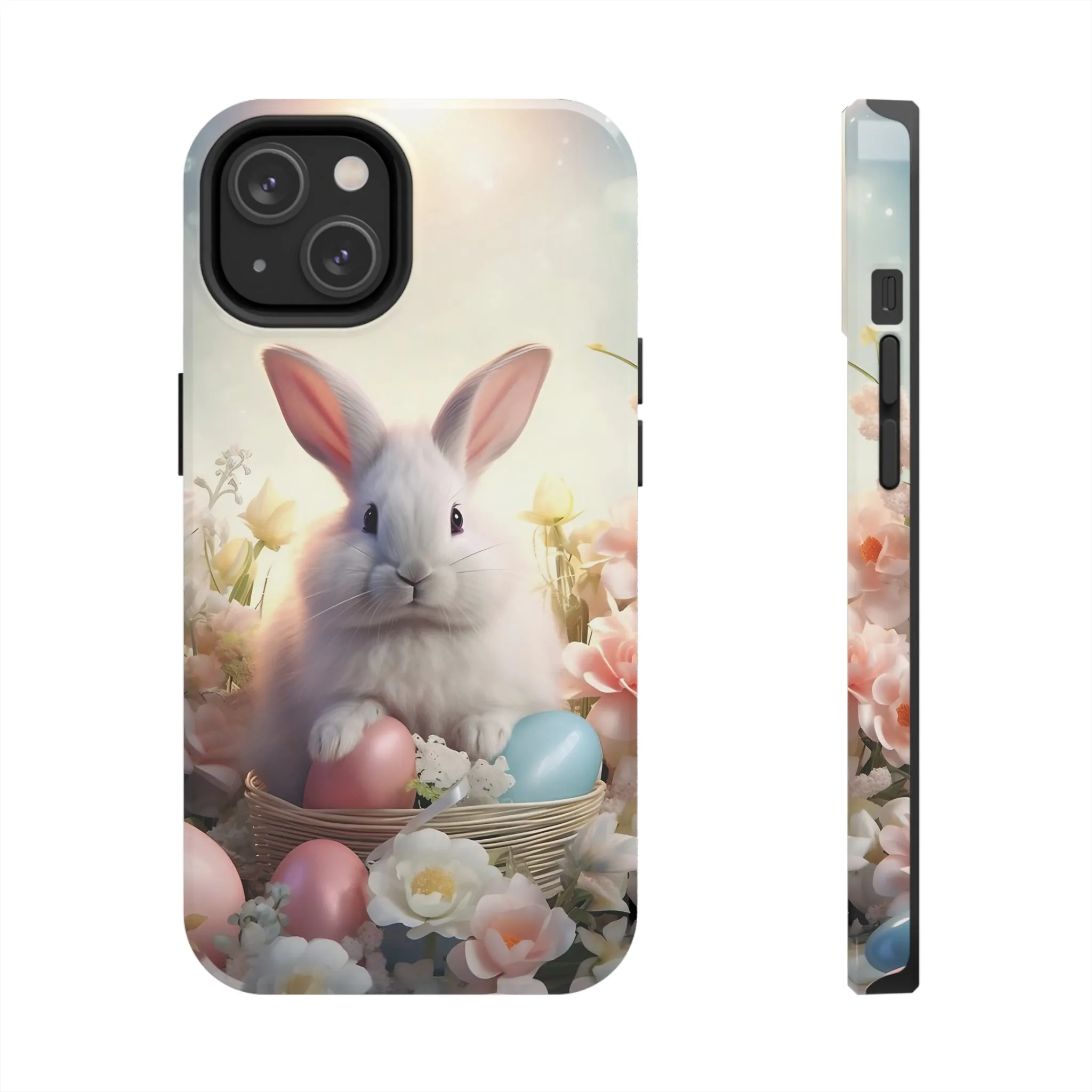 Easter Bunny Pattern Design Tough Phone Case compatible with a large variety of iPhone models, Gift, Phone Case