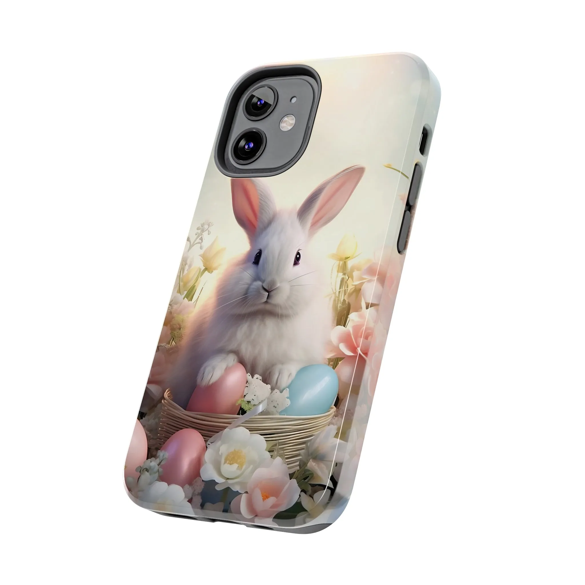 Easter Bunny Pattern Design Tough Phone Case compatible with a large variety of iPhone models, Gift, Phone Case