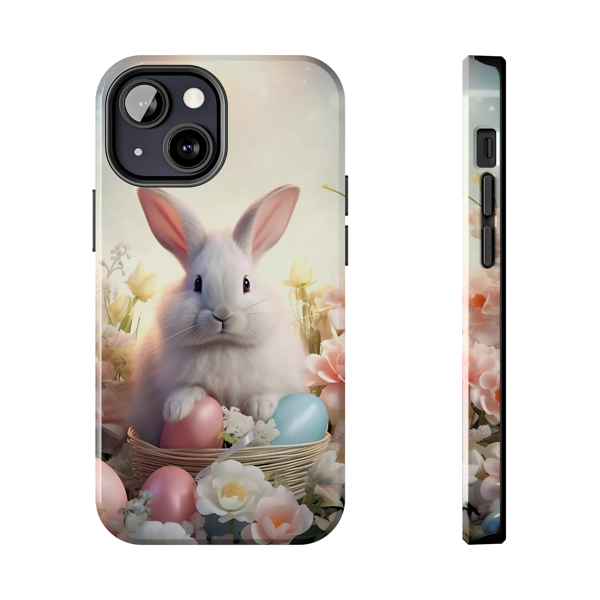 Easter Bunny Pattern Design Tough Phone Case compatible with a large variety of iPhone models, Gift, Phone Case