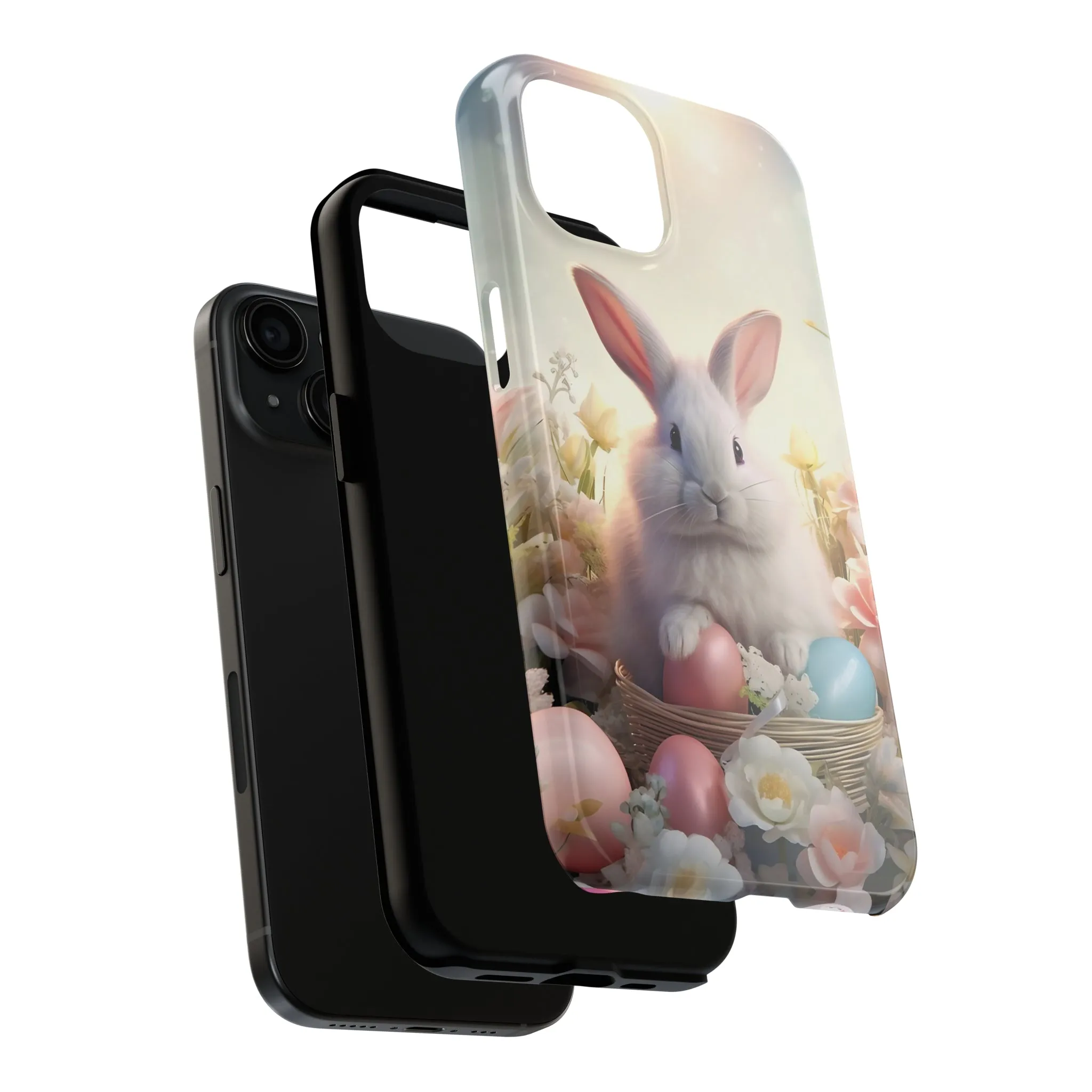 Easter Bunny Pattern Design Tough Phone Case compatible with a large variety of iPhone models, Gift, Phone Case