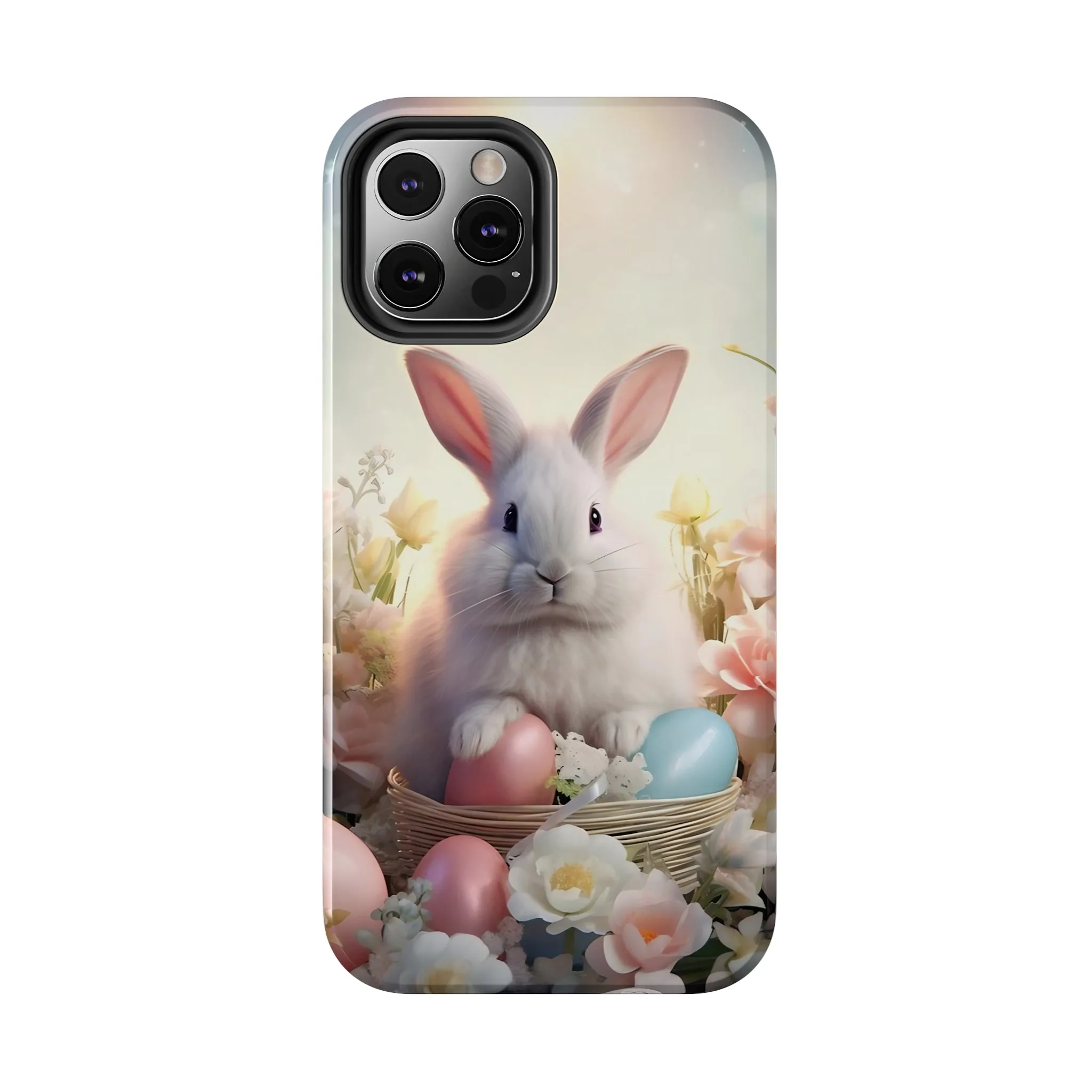 Easter Bunny Pattern Design Tough Phone Case compatible with a large variety of iPhone models, Gift, Phone Case