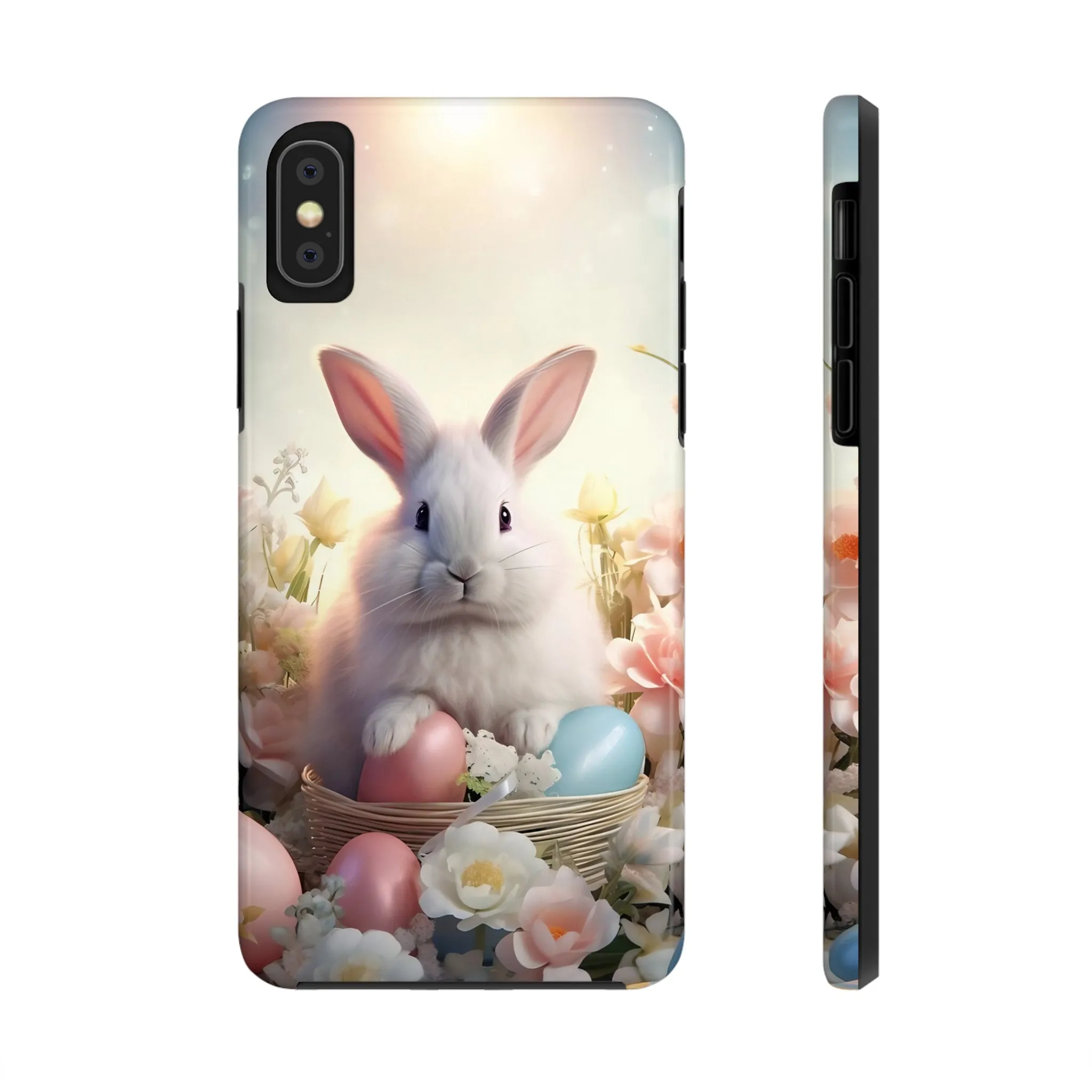 Easter Bunny Pattern Design Tough Phone Case compatible with a large variety of iPhone models, Gift, Phone Case