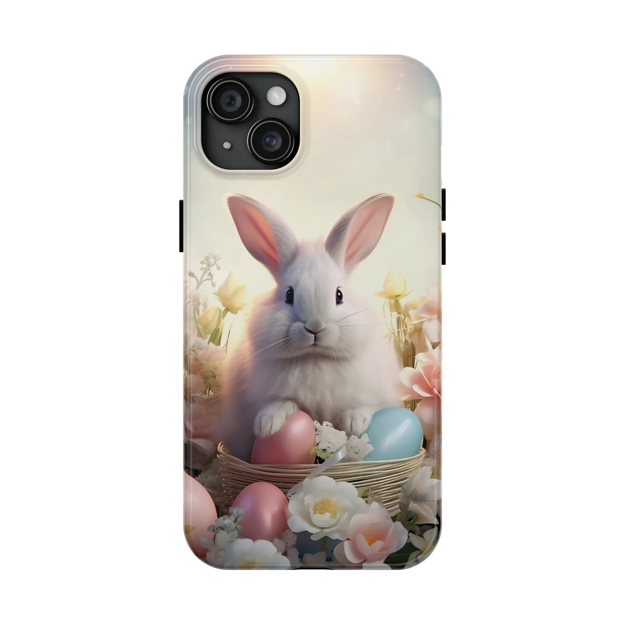 Easter Bunny Pattern Design Tough Phone Case compatible with a large variety of iPhone models, Gift, Phone Case