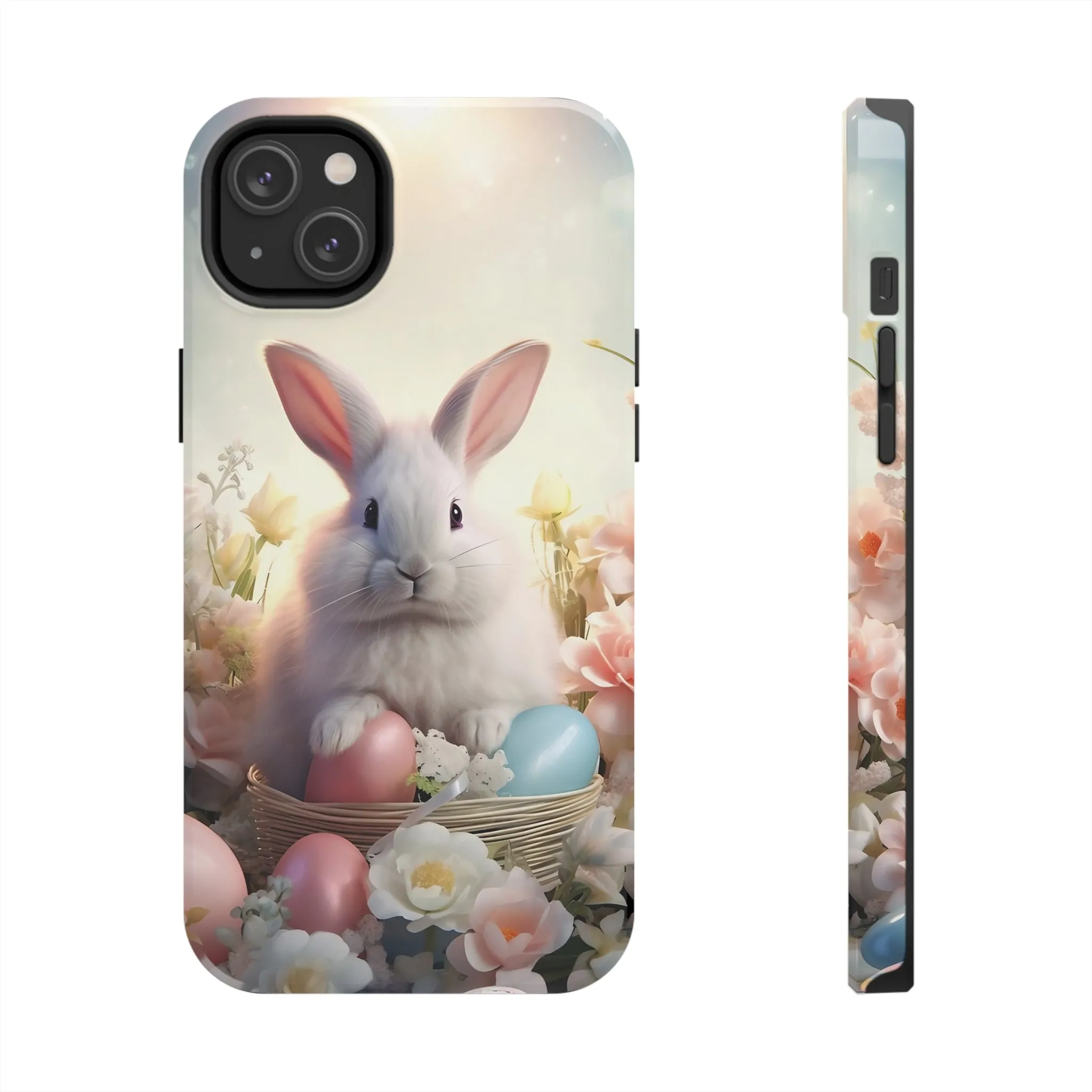 Easter Bunny Pattern Design Tough Phone Case compatible with a large variety of iPhone models, Gift, Phone Case