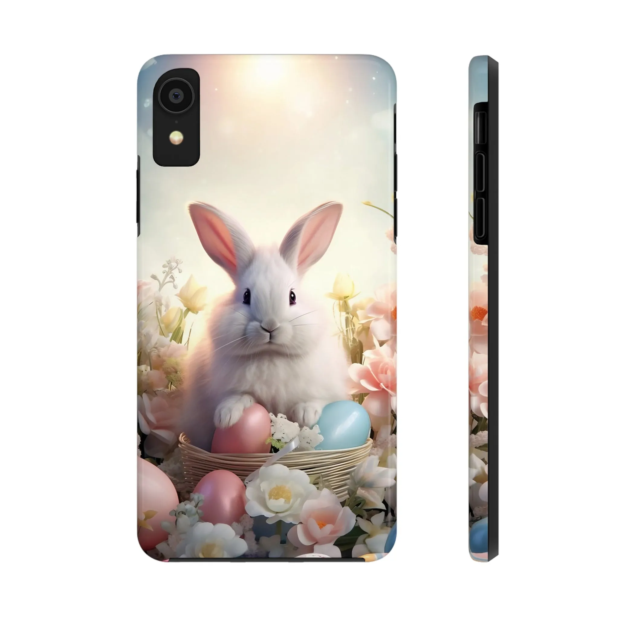 Easter Bunny Pattern Design Tough Phone Case compatible with a large variety of iPhone models, Gift, Phone Case